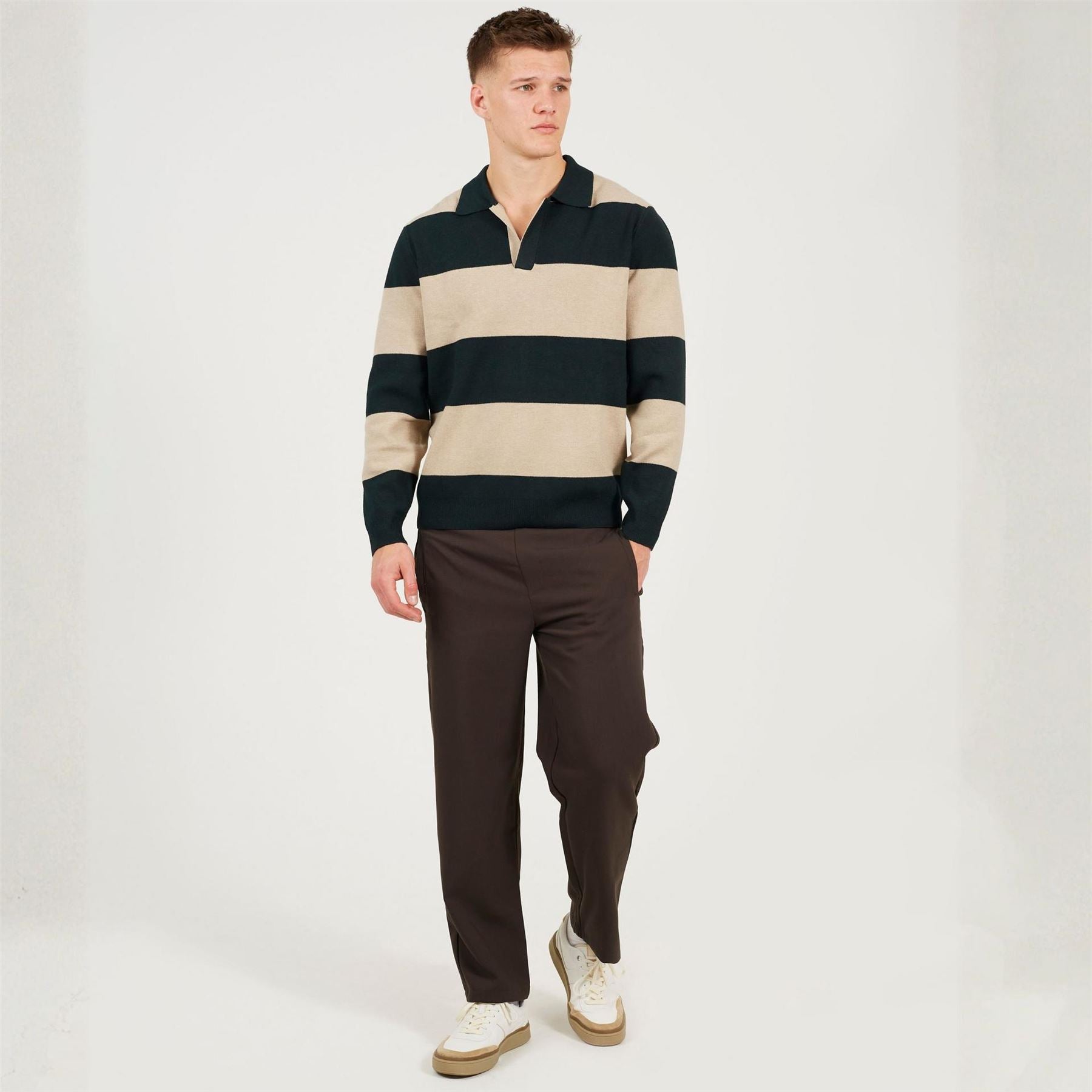 Brave Soul Knitted V Neck Jumper