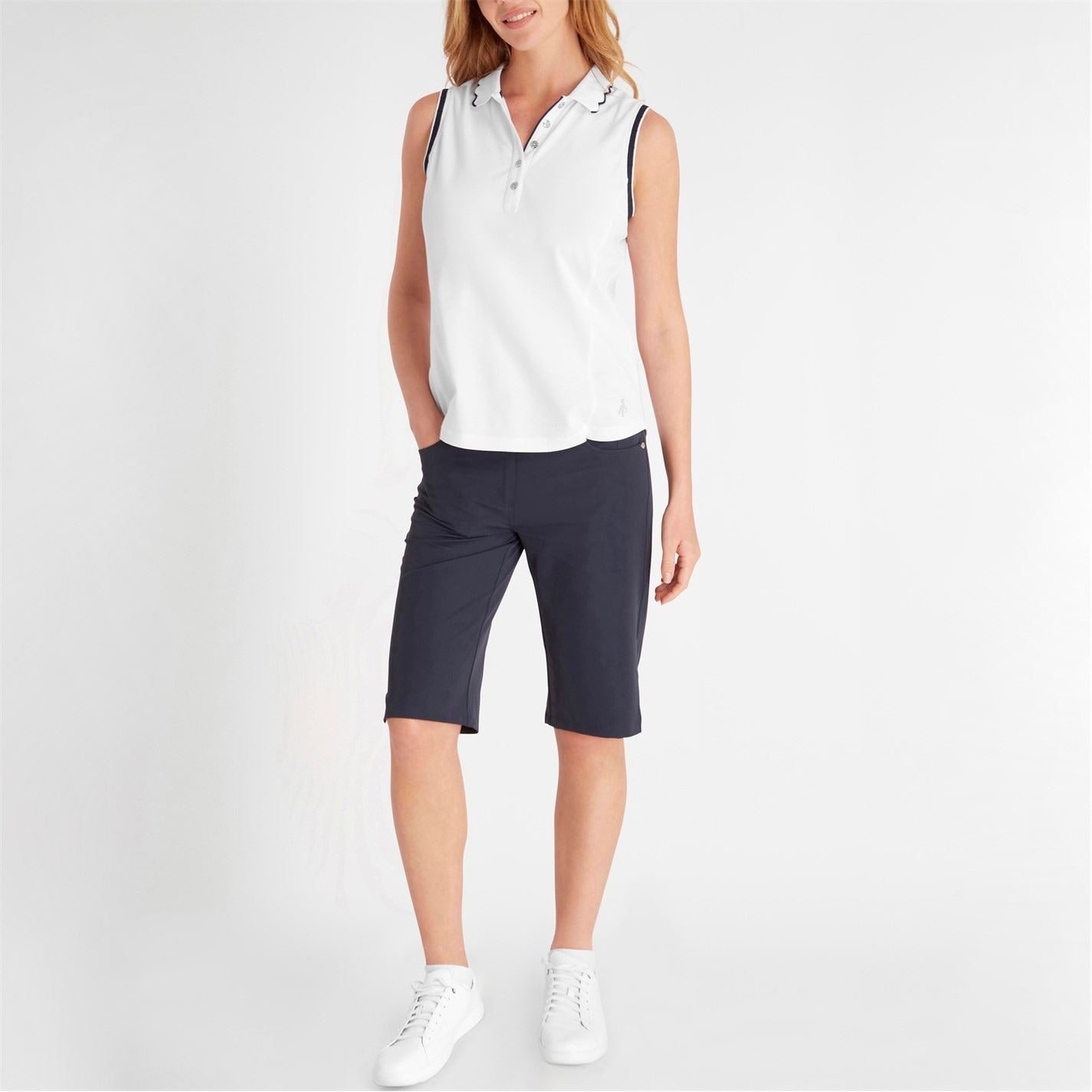 Calvin Klein Golf Womens Lamb Nadia Sleeveless Polo Shirt