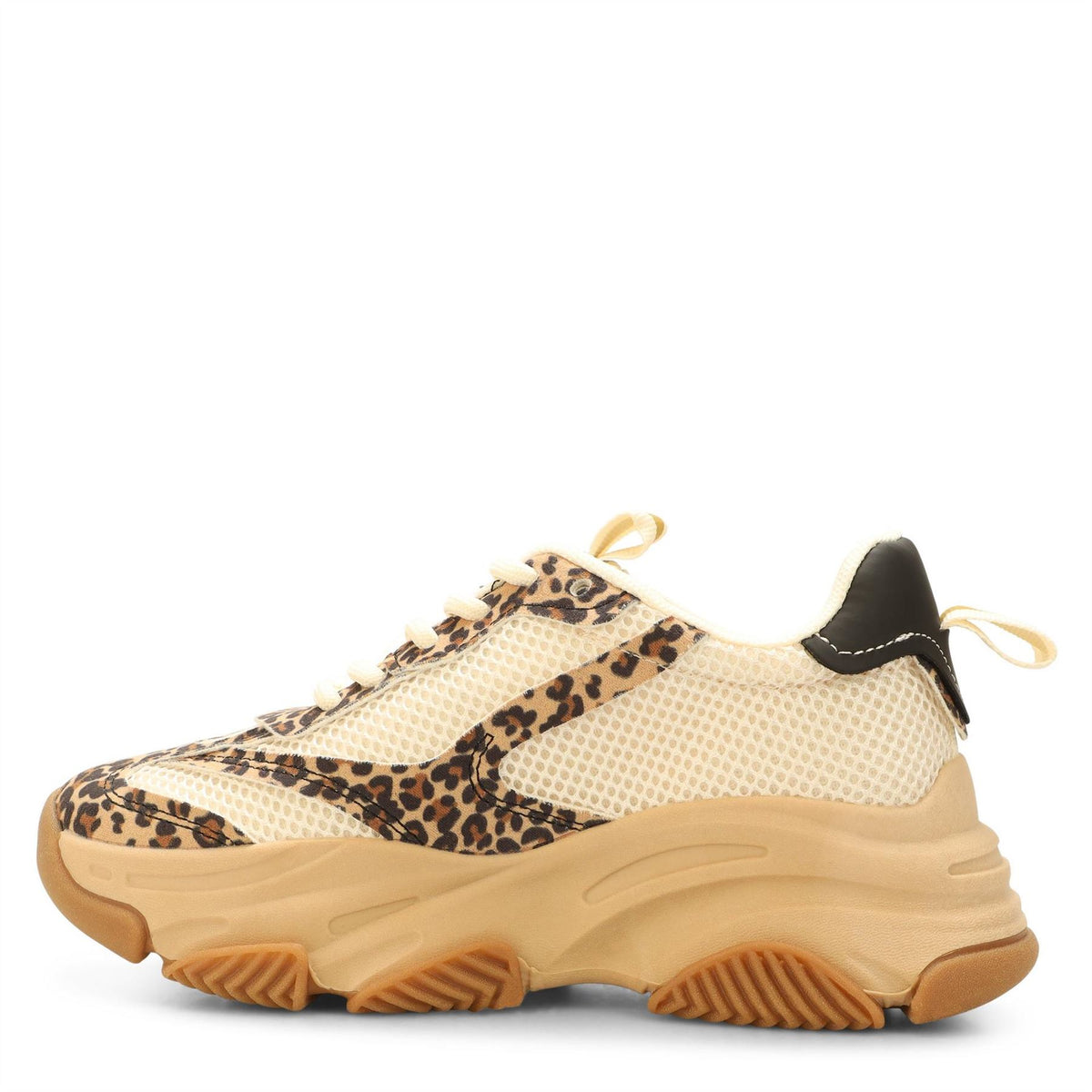 Steve Madden Juniors Posse Leopard Patterned Lace-Up Sneakers