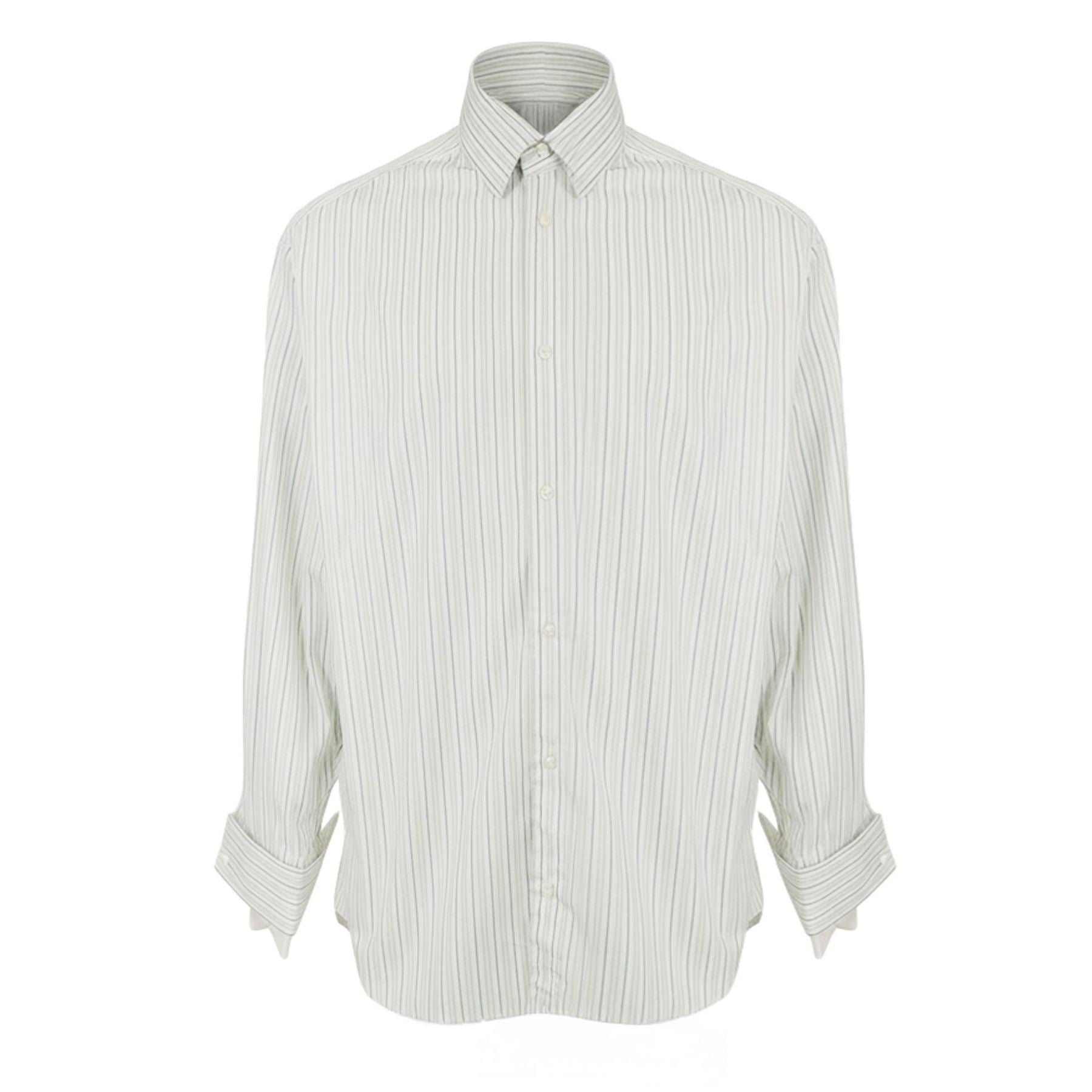 Boss Button Placket Collared Neck Long Sleeve Shirt