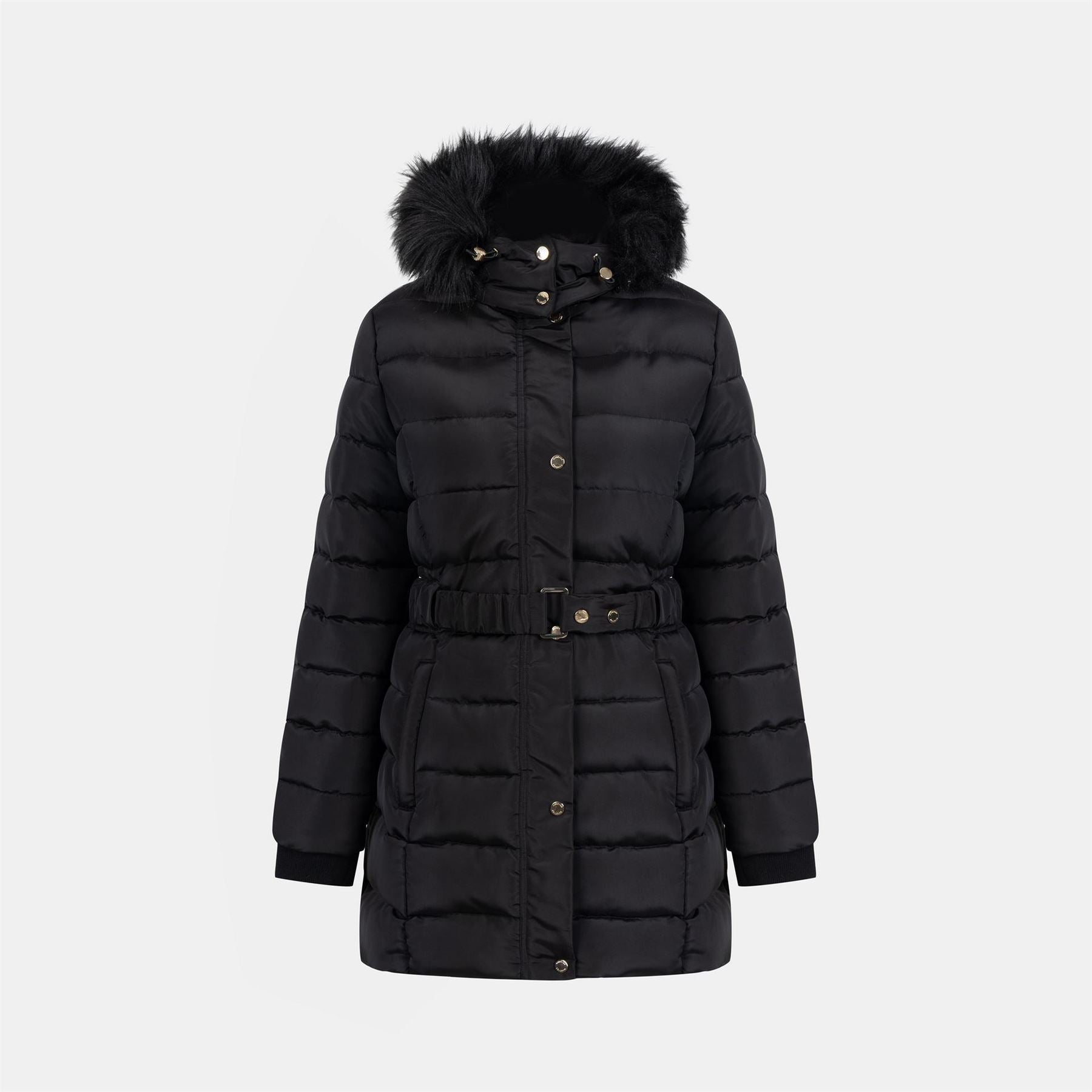 Firetrap Waterproof Long Sleeve Mid Length Puffer Jacket