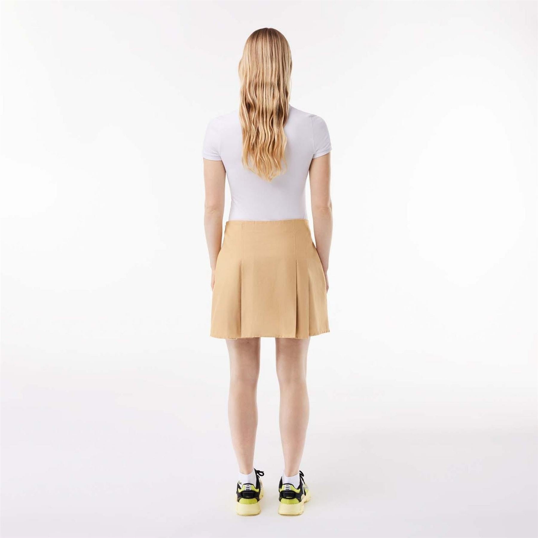 Lacoste Pleated Cotton Skirt