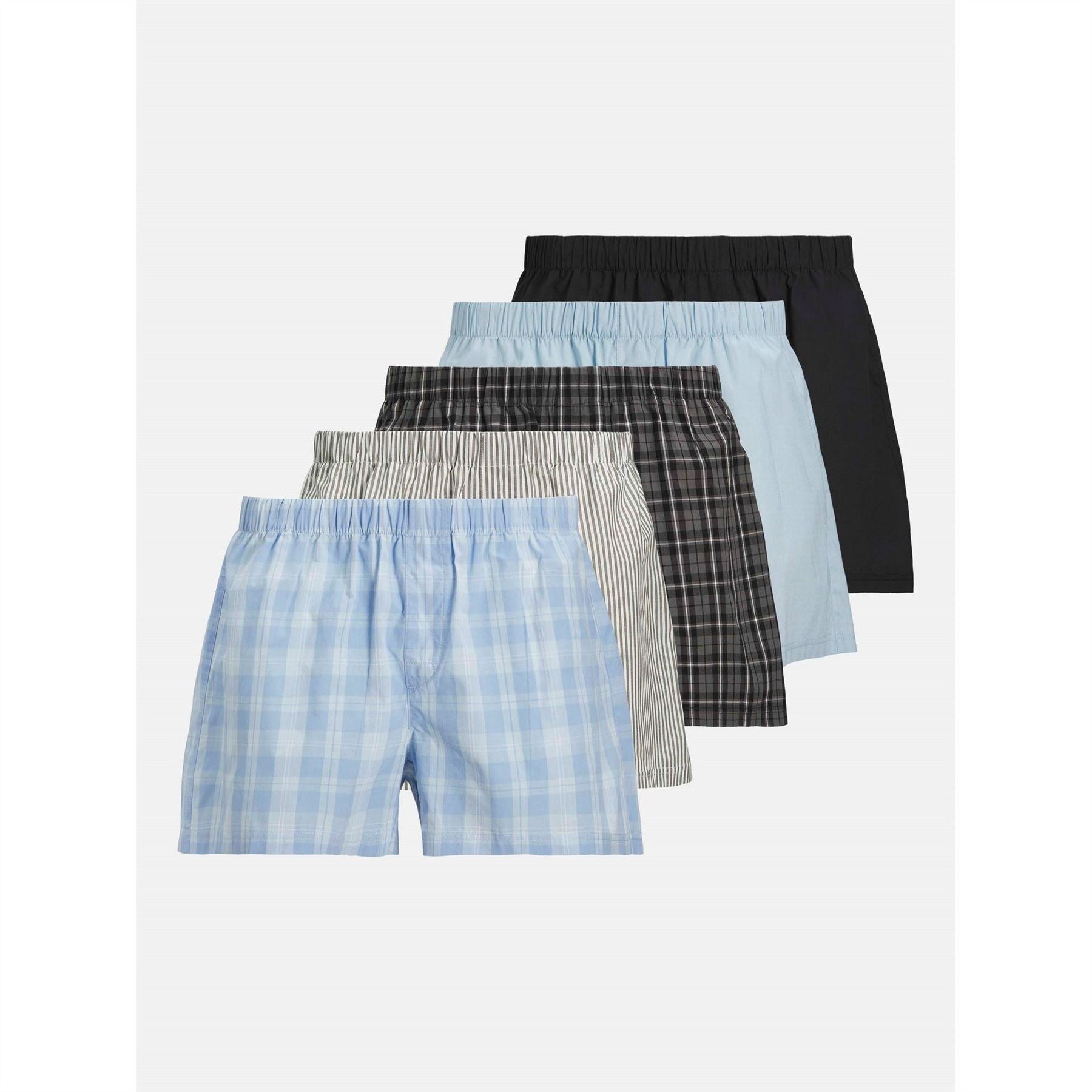 Jack and Jones Mens Pack Milano Woven Boxers