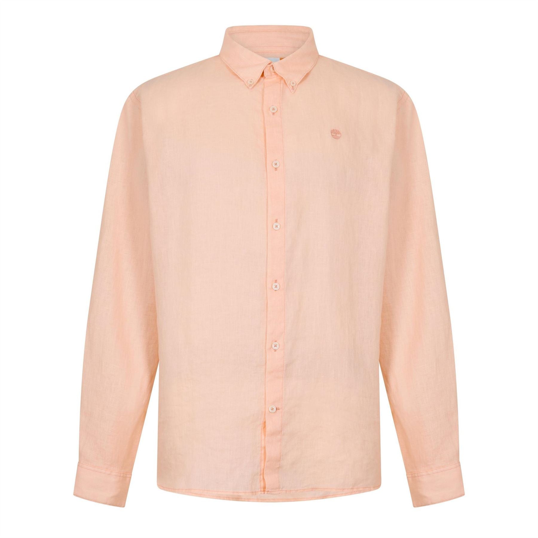 Timberland Mill Brook Linen Leaf Green Long Sleeve Plain Shirt