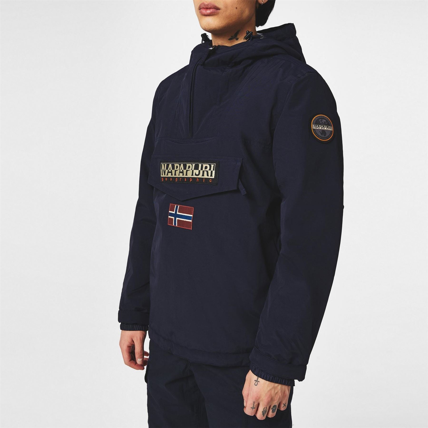 Napapijri Rainforest Water Resistant Hooded Long Sleeve Rain Anorak