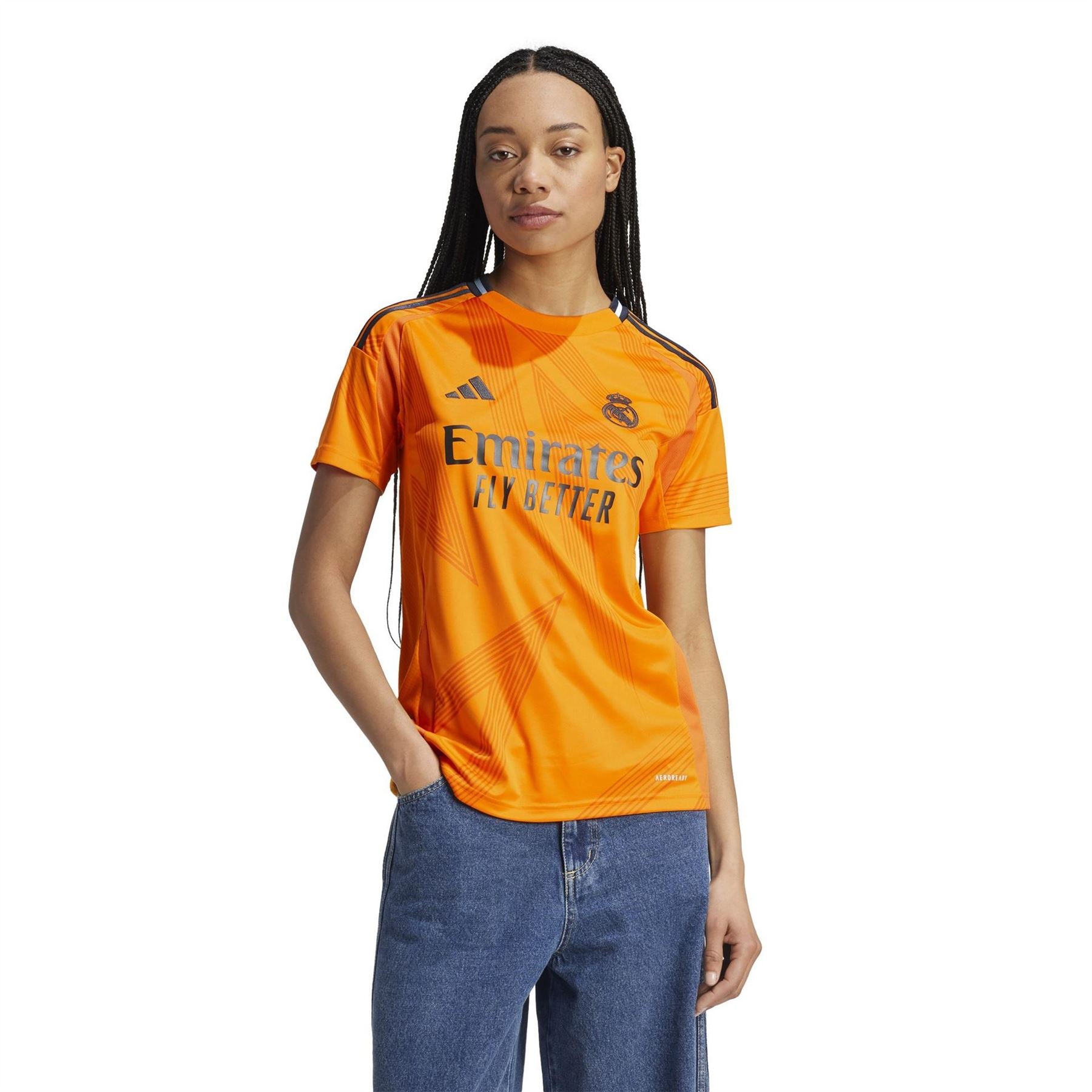 adidas Jersey Crew Neck Ribbed Collar Short Sleeve T-Shirt