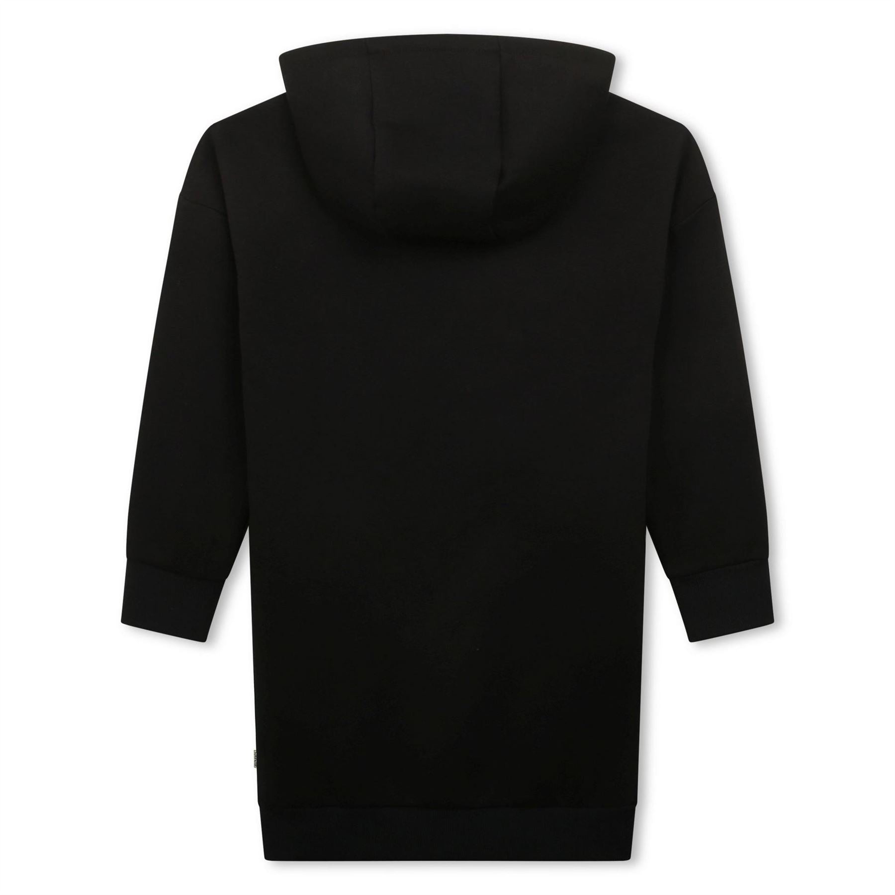 Boss Logo Hooded Mini Sweatshirt Dress