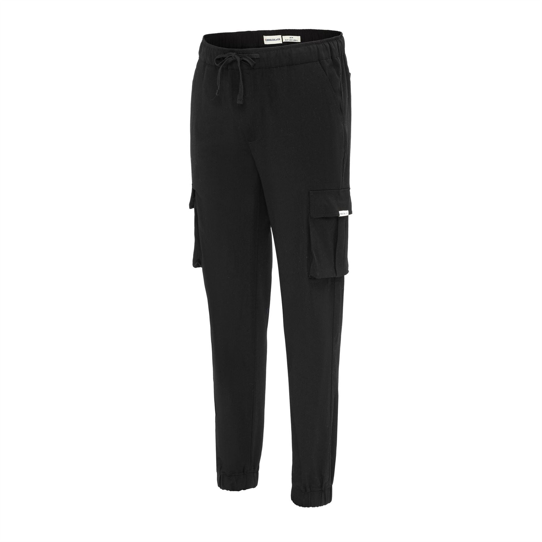 SoulCal Solid Patterned Straight Cargo Pants