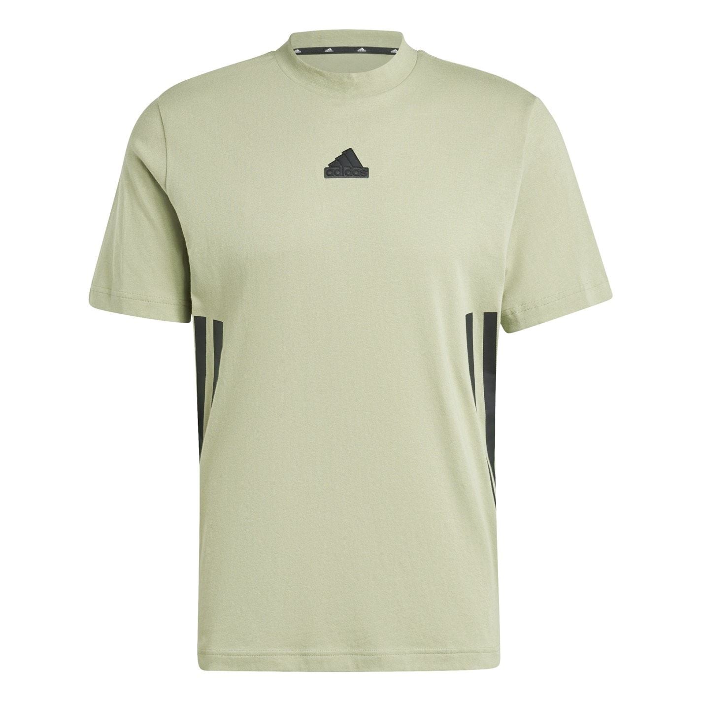 adidas Crew Neck Short Sleeve Jersey T-Shirt with Side Stripes