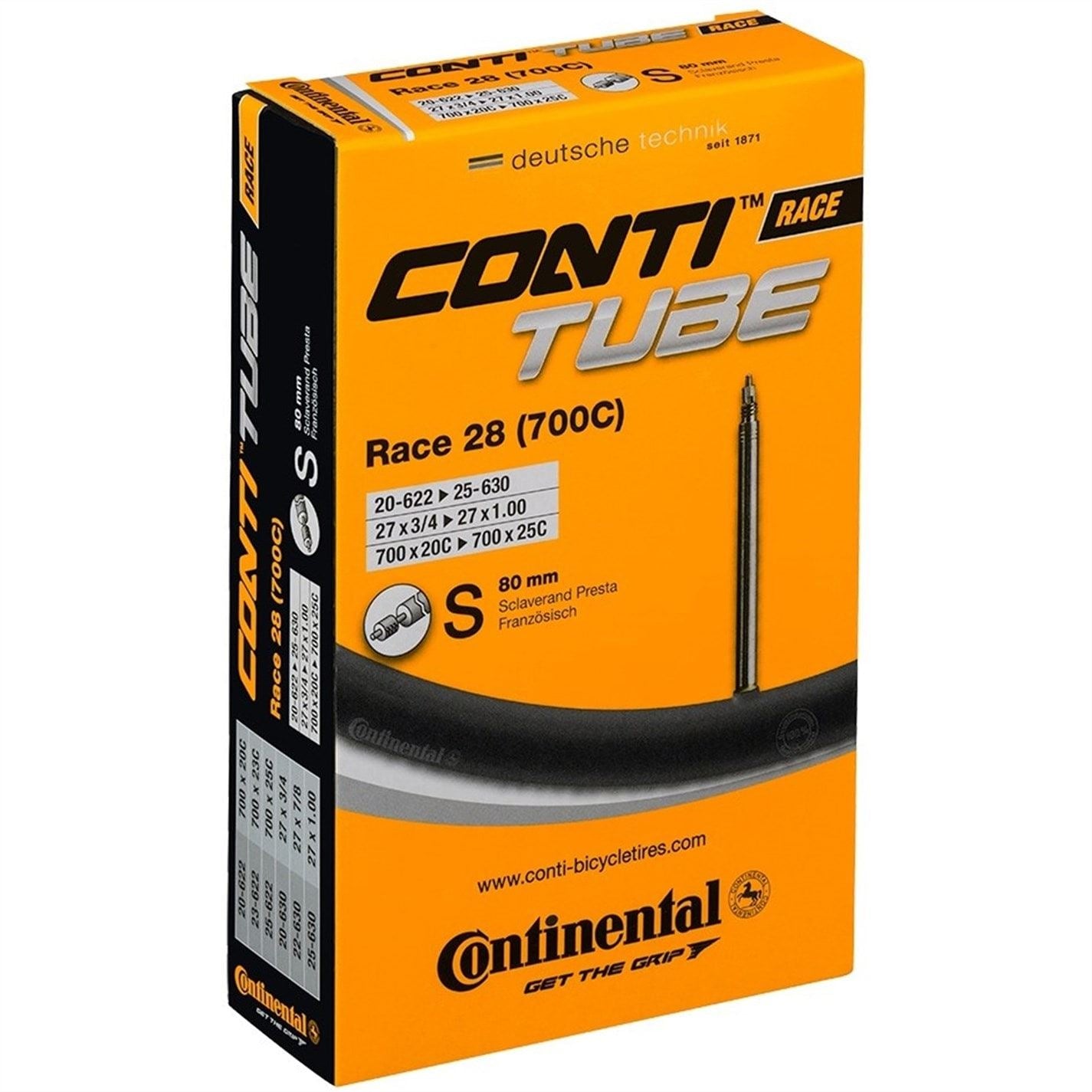 Continental Race28 18 25 Cycle Inner Tube