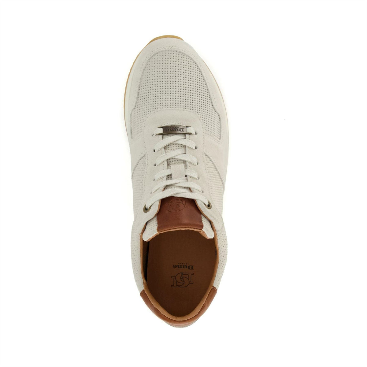 Dune London Trilogy Textured Lace-Up Trainers