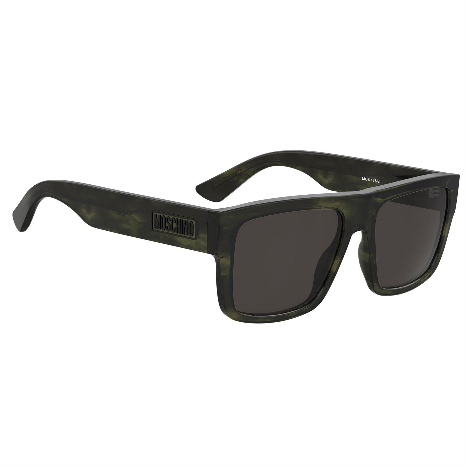 Moschino Rect Top Round Sunglasses