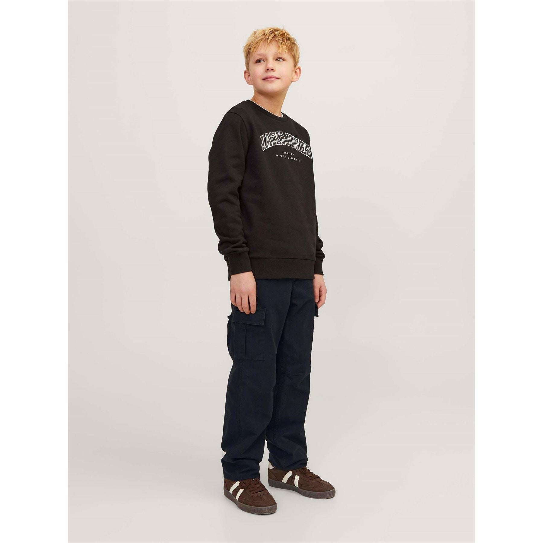 Jack and Jones Kane Barkley Solid Patterned Combat Pants
