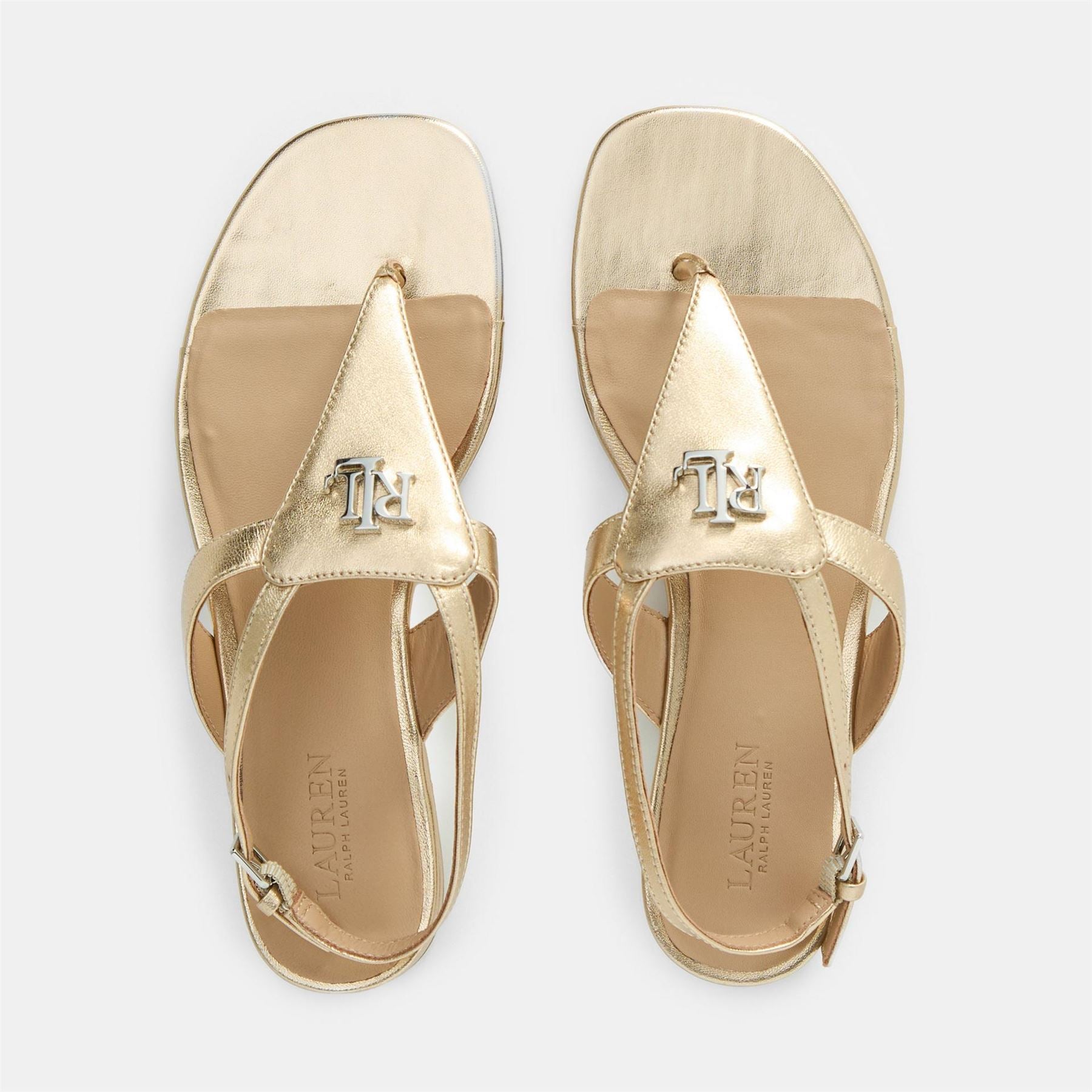 Lauren by Ralph Lauren Everley Toe Post Flatform Sandals