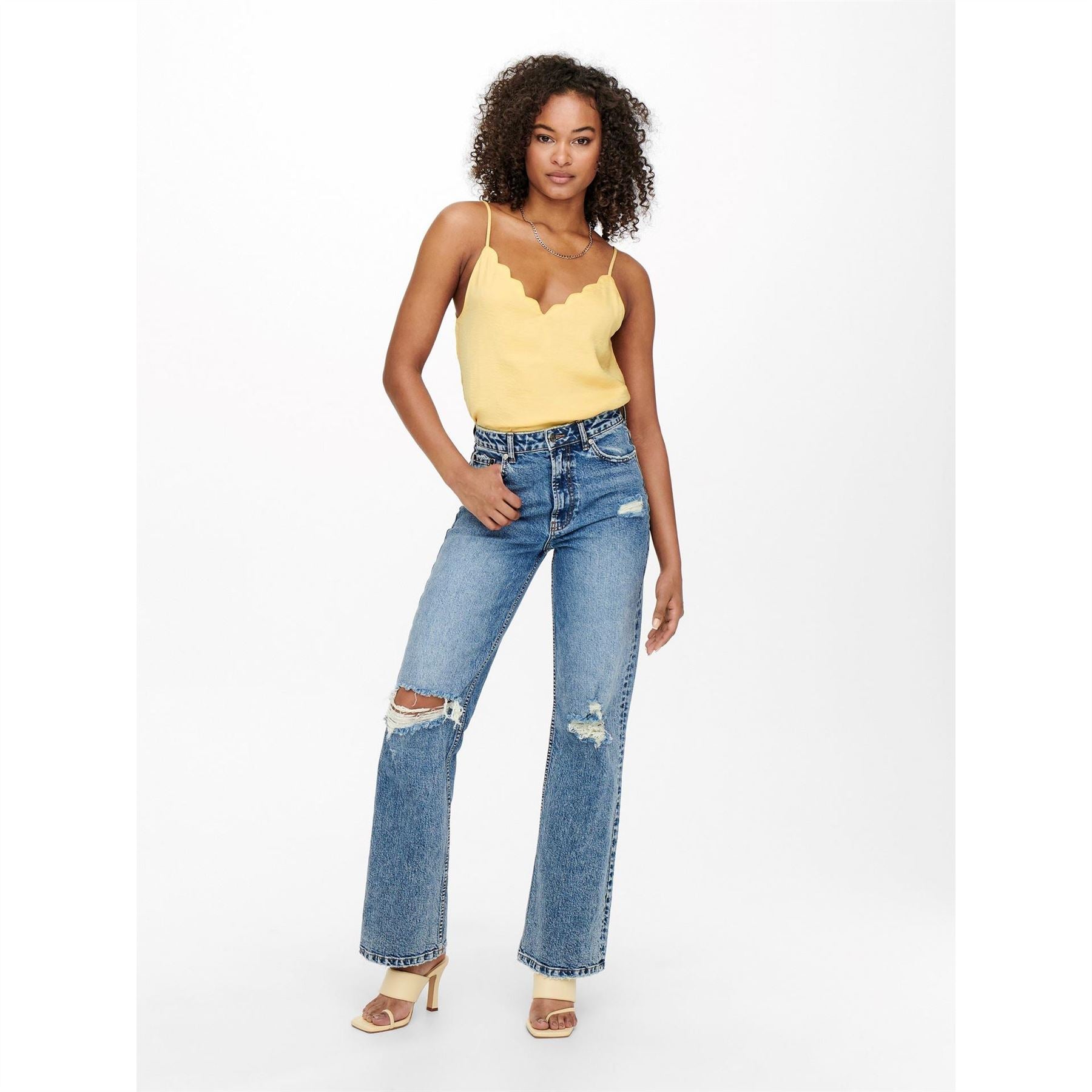 Only Deb Spaghetti Strap Relaxed Fit Singlet