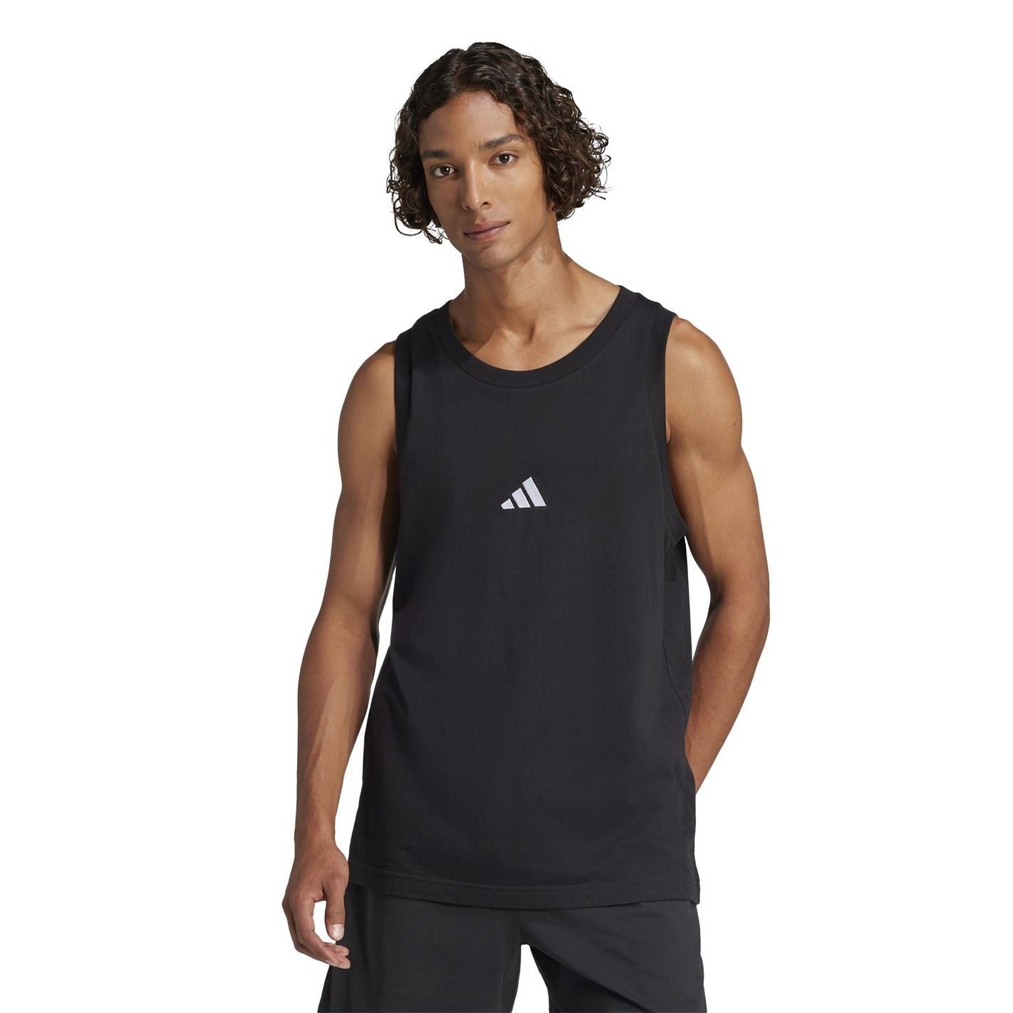 adidas Mens Essentials Small Logo Tank Top