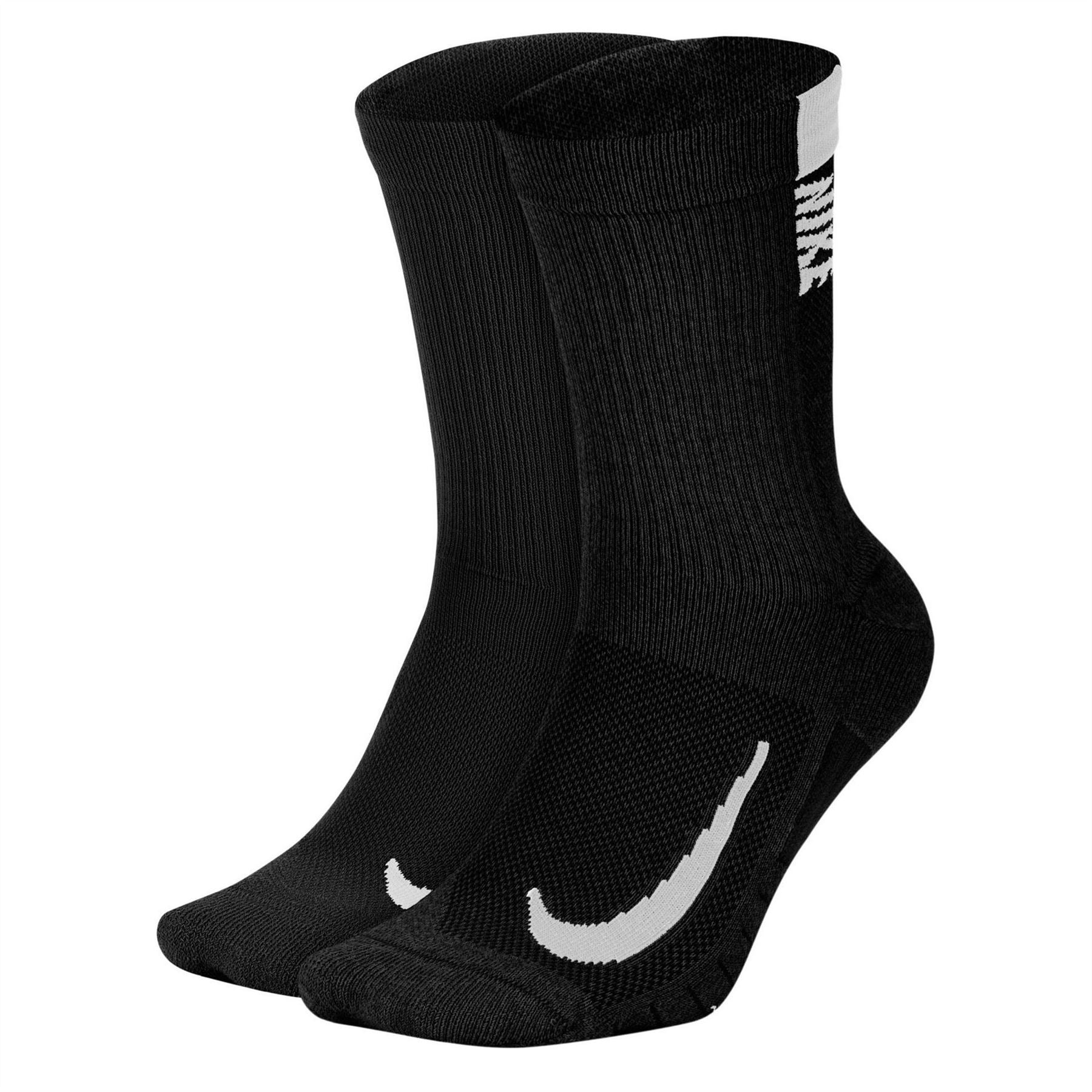 Nike Multiplier Crew Running Socks 2 Pack Unisex Adults