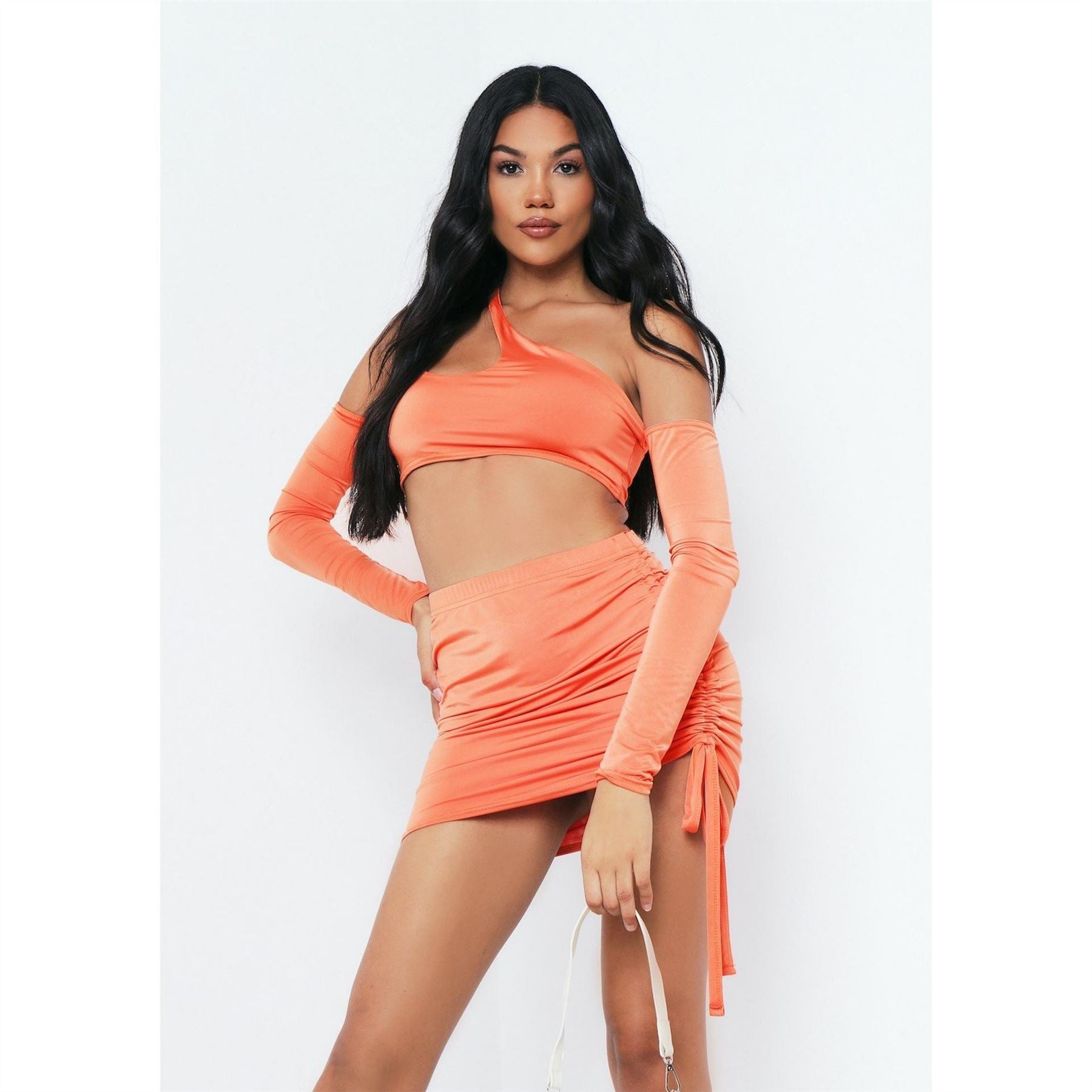 Missy Empire Shoulder Sleeves Crop Top