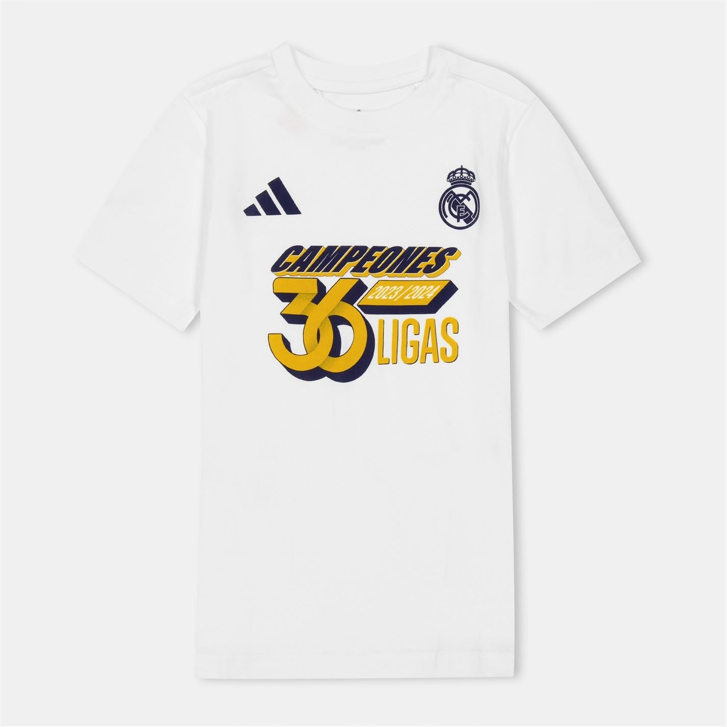adidas Kids Real Madrid Winners Short Sleeve T-Shirt
