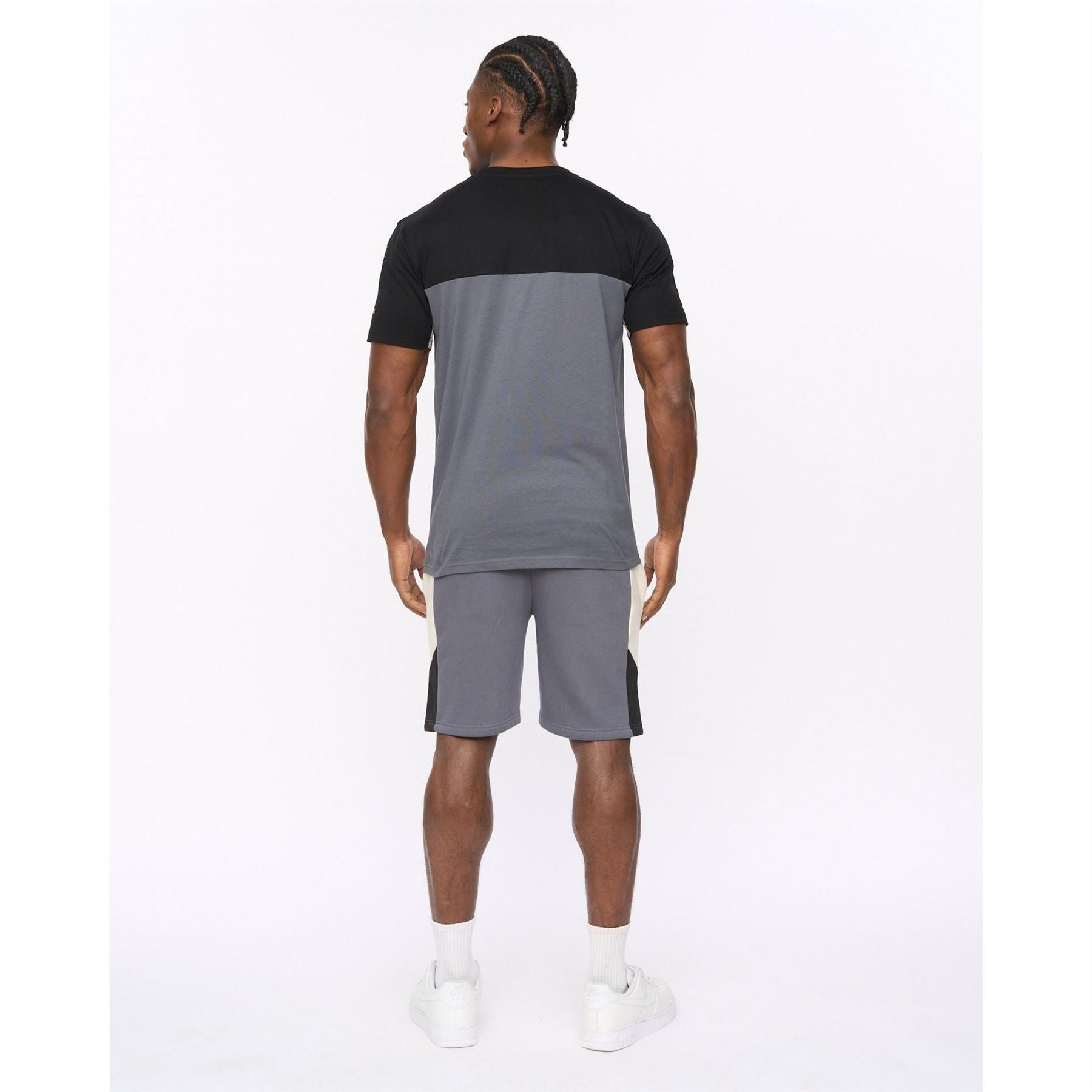 Crosshatch Castlebay Bold Logo Crew Neck Short Sleeve T-Shirt