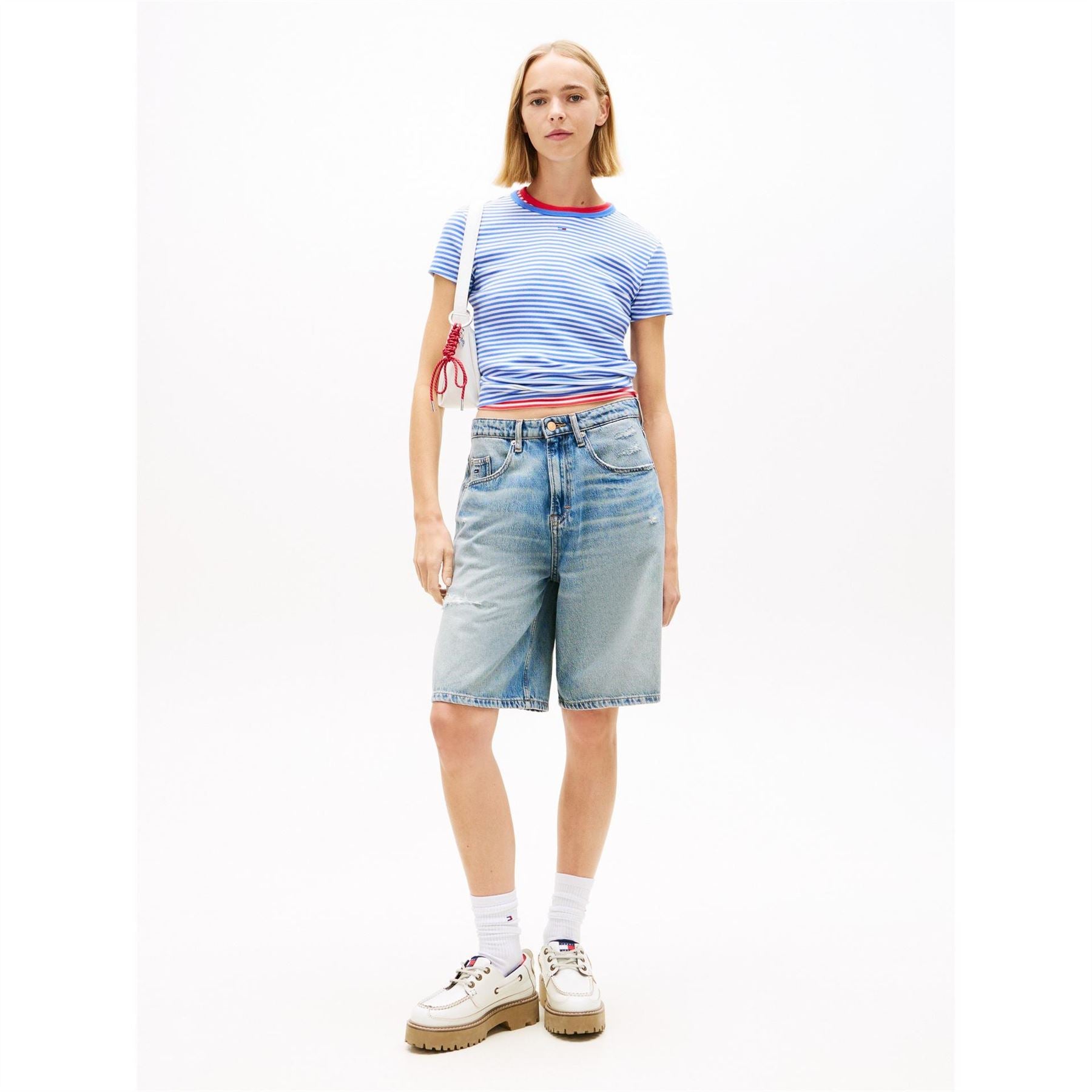 Tommy Jeans Slim Essential Rib Short Sleeve T-Shirt