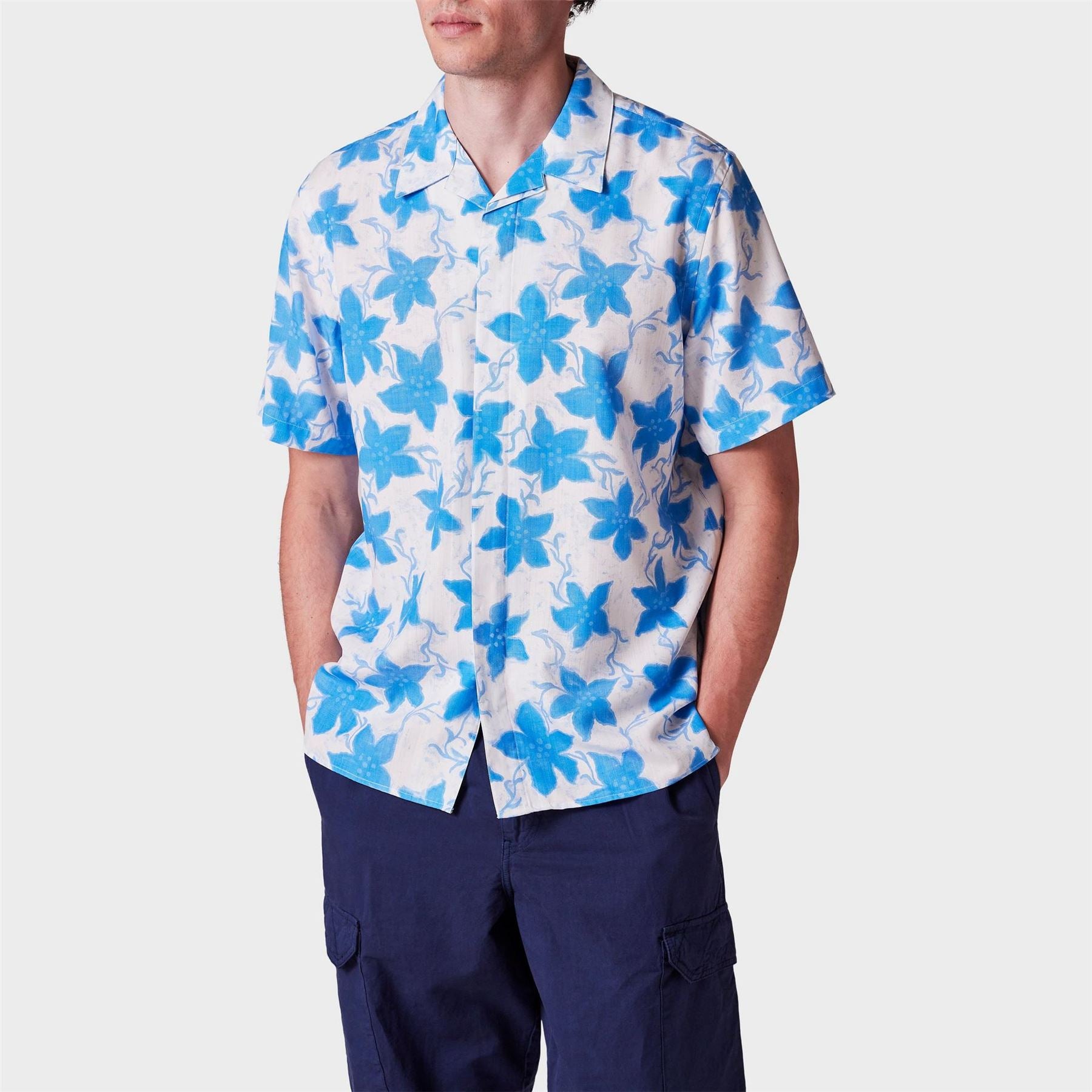 PS Paul Smith Floral Short Sleeve Tailored Fit Shirt