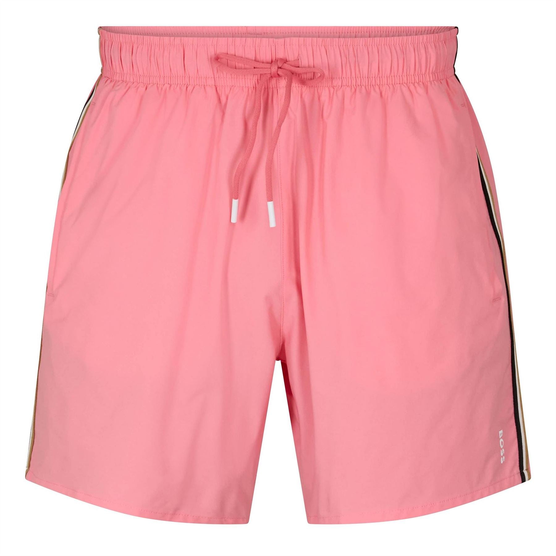 Boss Iconic Solid Patterned Regular Fit Swim Trunk
