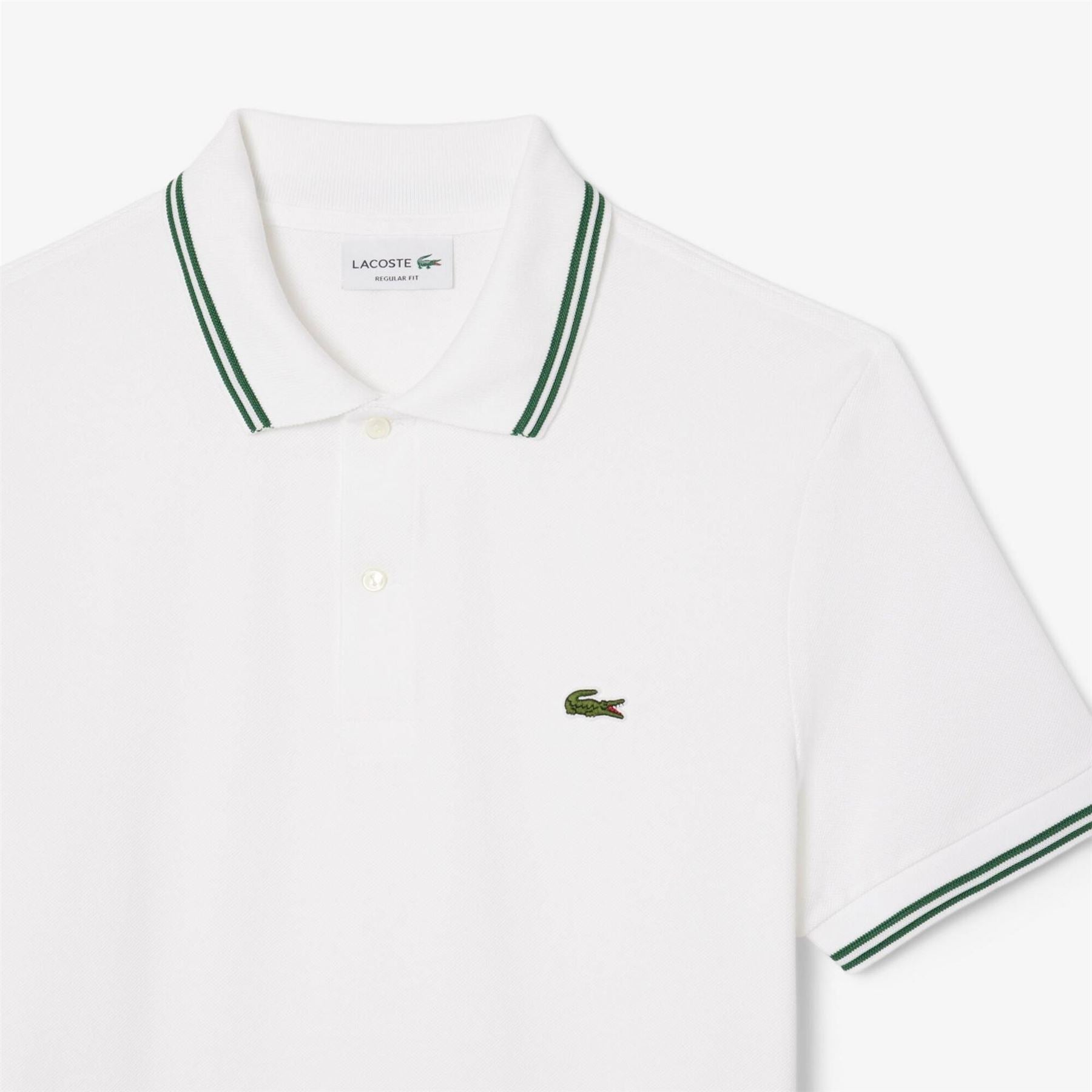 Lacoste Regular Fit Crocodile Print Polo