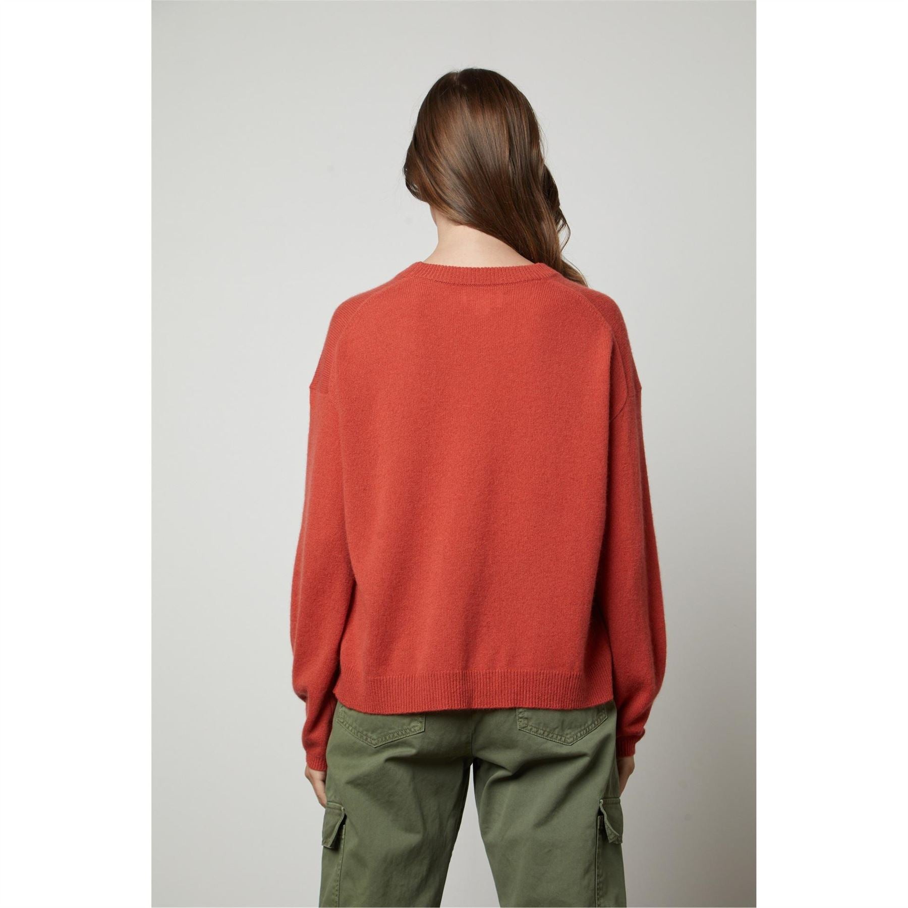 Velvet by Graham and Spencer Regular Fit Drop Shoulder Long Sleeve Sweater