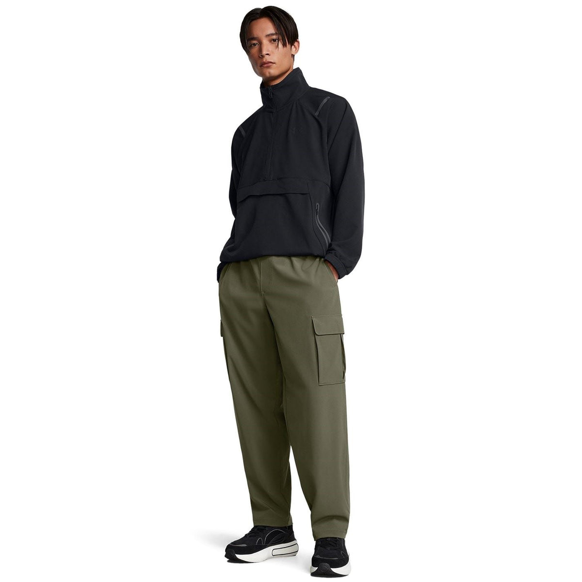 Under Armour Unstoppable Solid Patterned Anorak Jacket with Drawstring