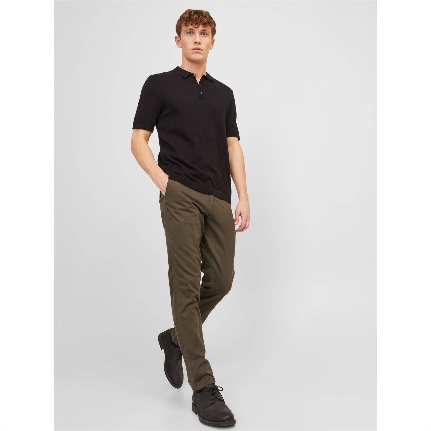 Jack and Jones Marco Bowie Straight Leg Chinos