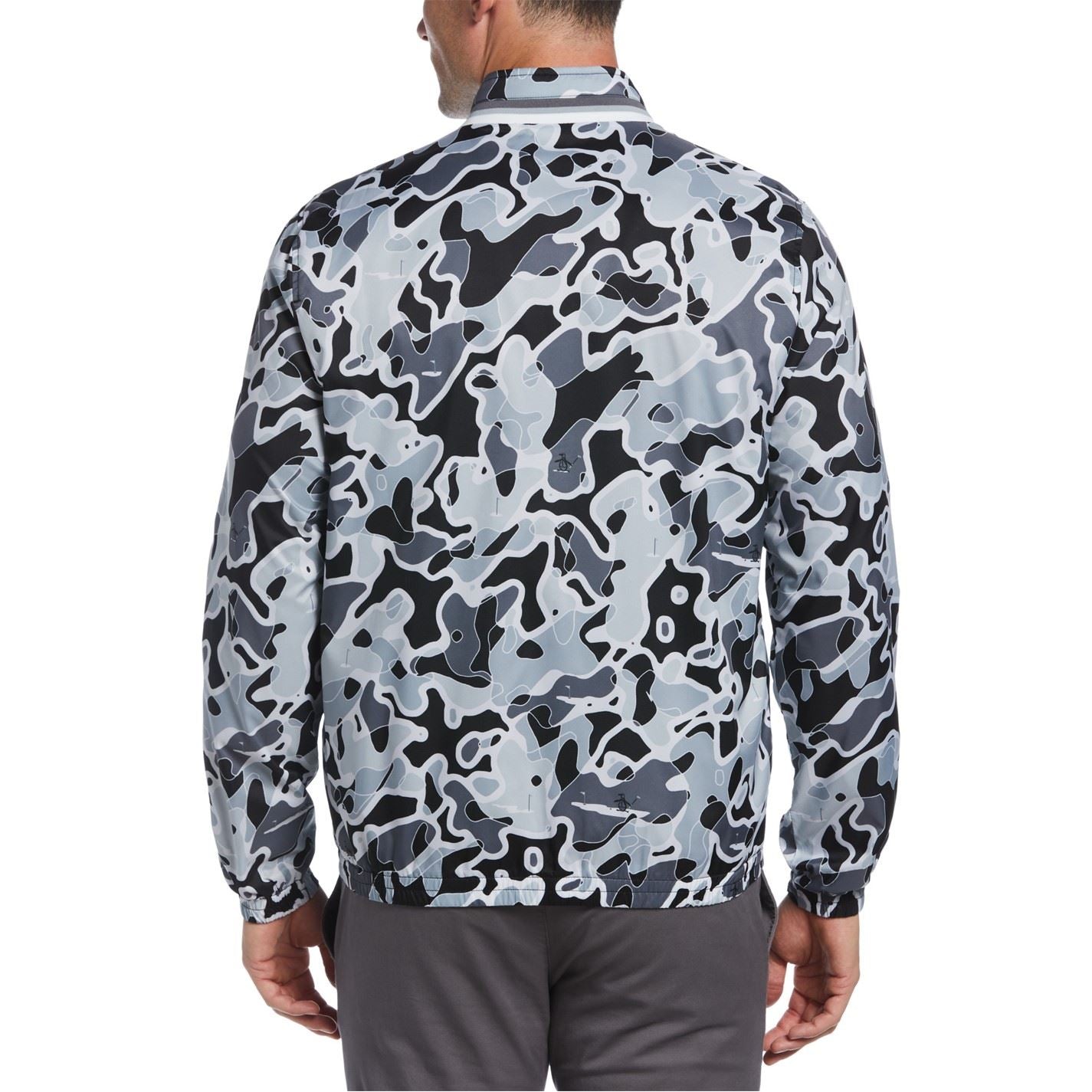 Original Penguin Golf Mock Neck Long Sleeve Athletic Top