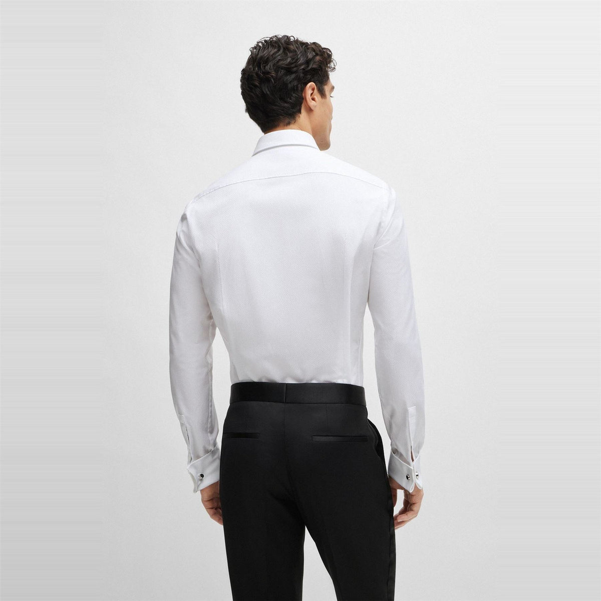 Boss Spread Collar Long Sleeve Regular Fit Shirt