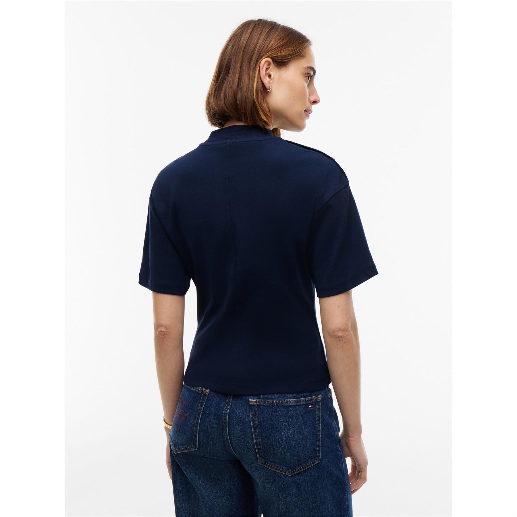Tommy Hilfiger Gld Btn Hn Tee Ld64