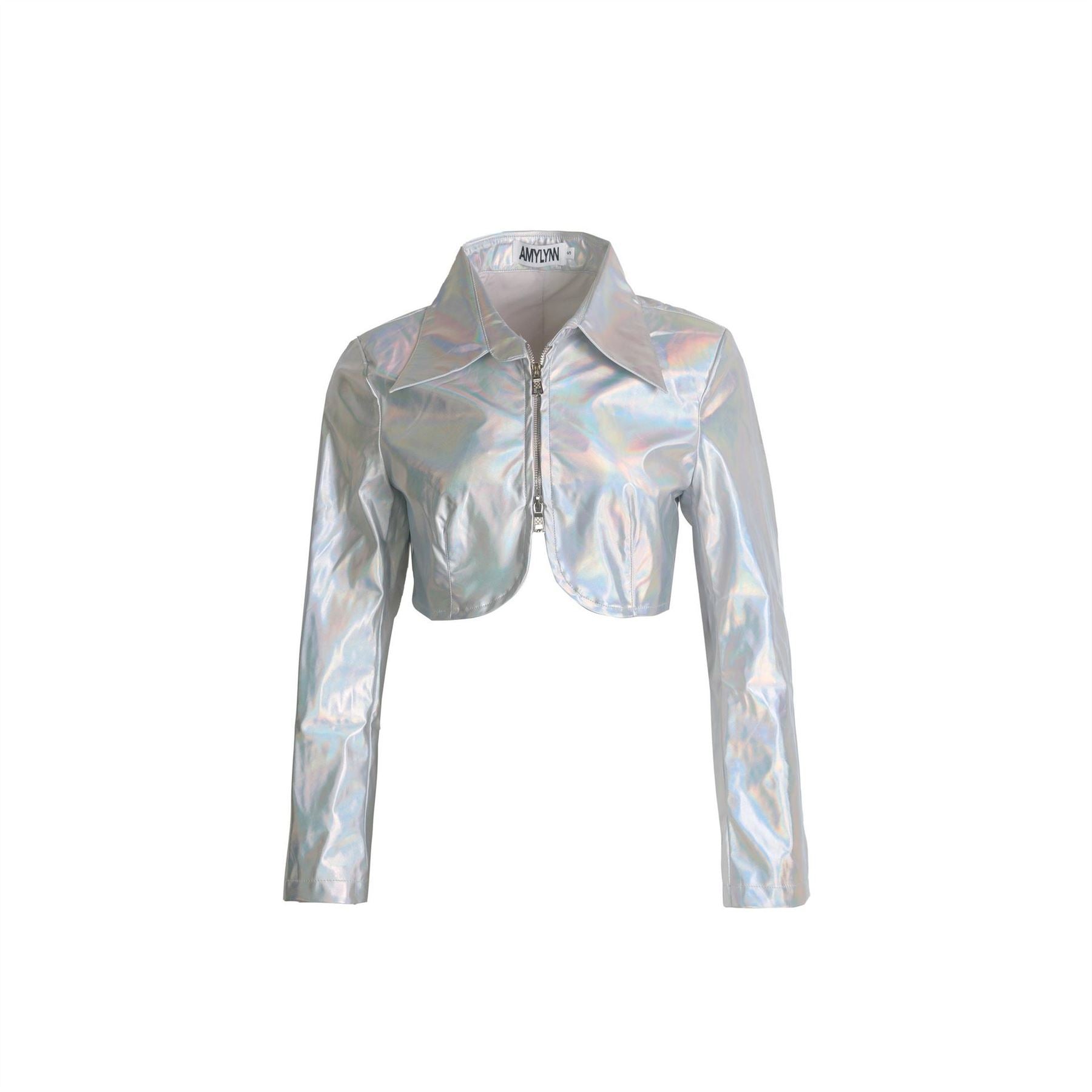 AmyLynn Regular Fit Collared Neck Woven Cuff Jacket