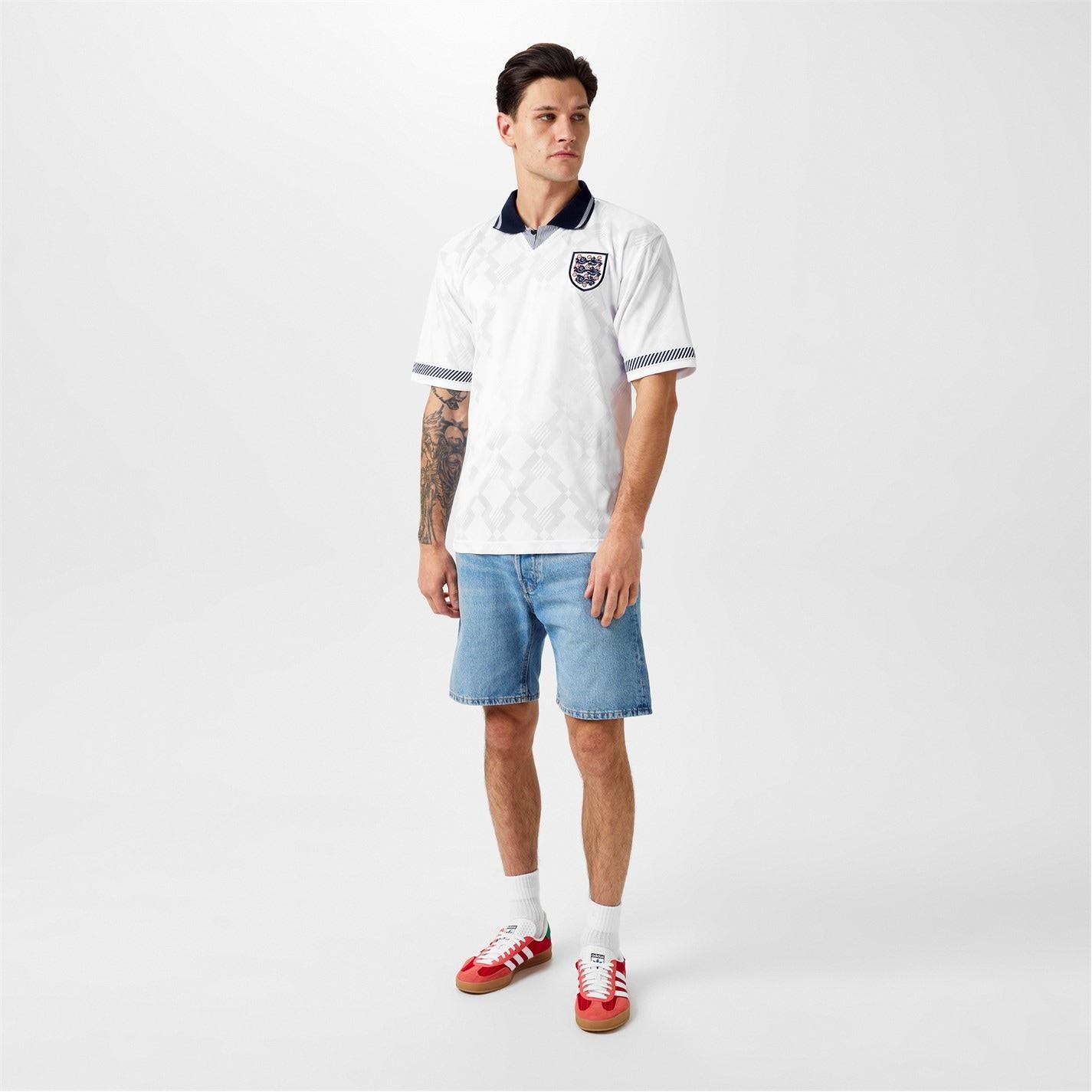 Score Draw Draw England 1990 Home Shirt Adults