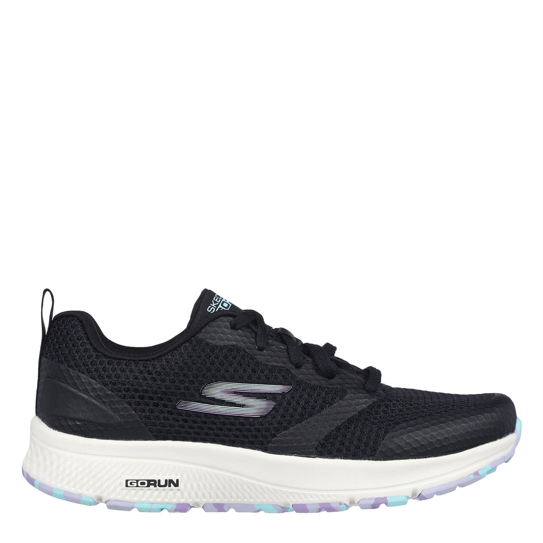 Skechers Mesh Lace Up W Marbled Rub Slip On Trainers Girls