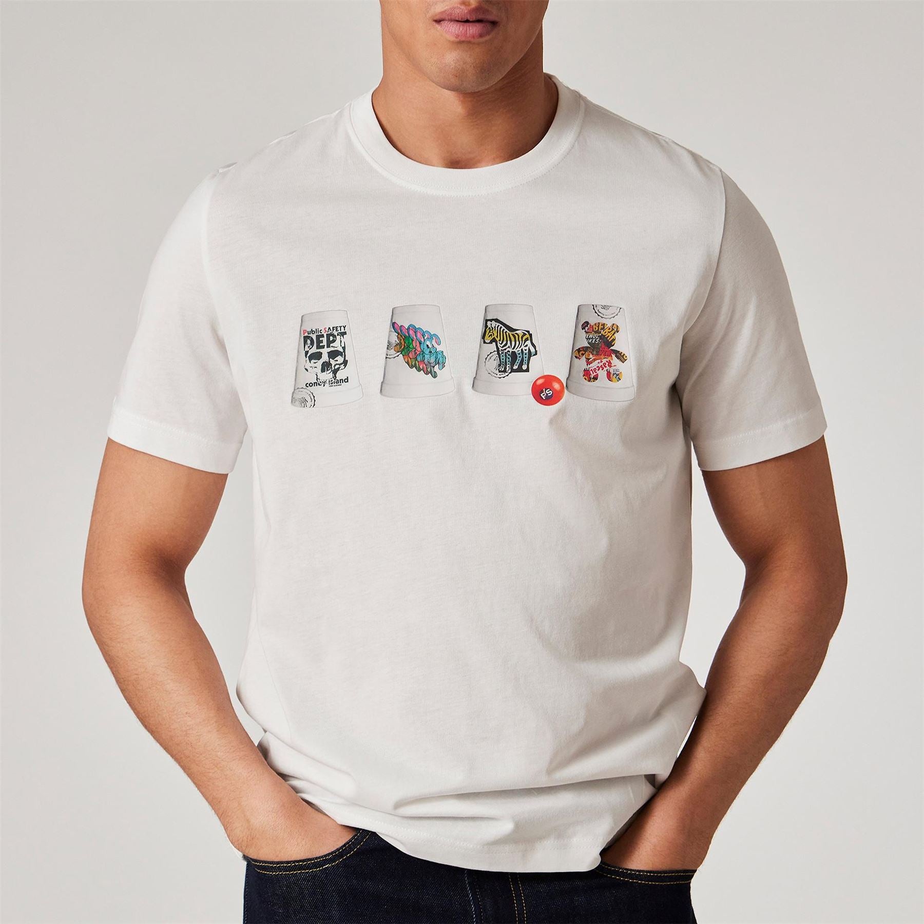 PS Paul Smith Cups Regular Fit Short Sleeve T-Shirt