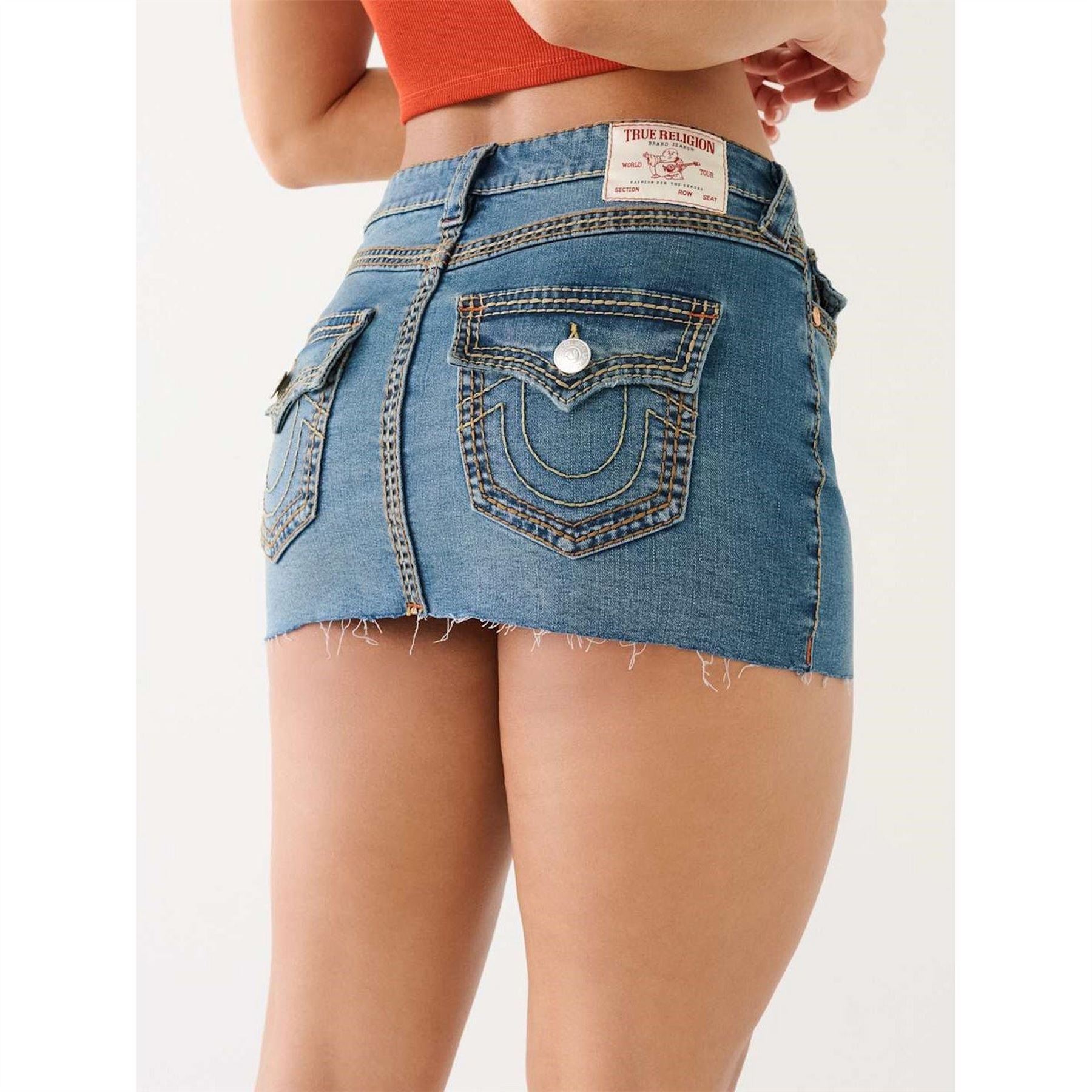 True Religion Sadie Mini Denim Skirt