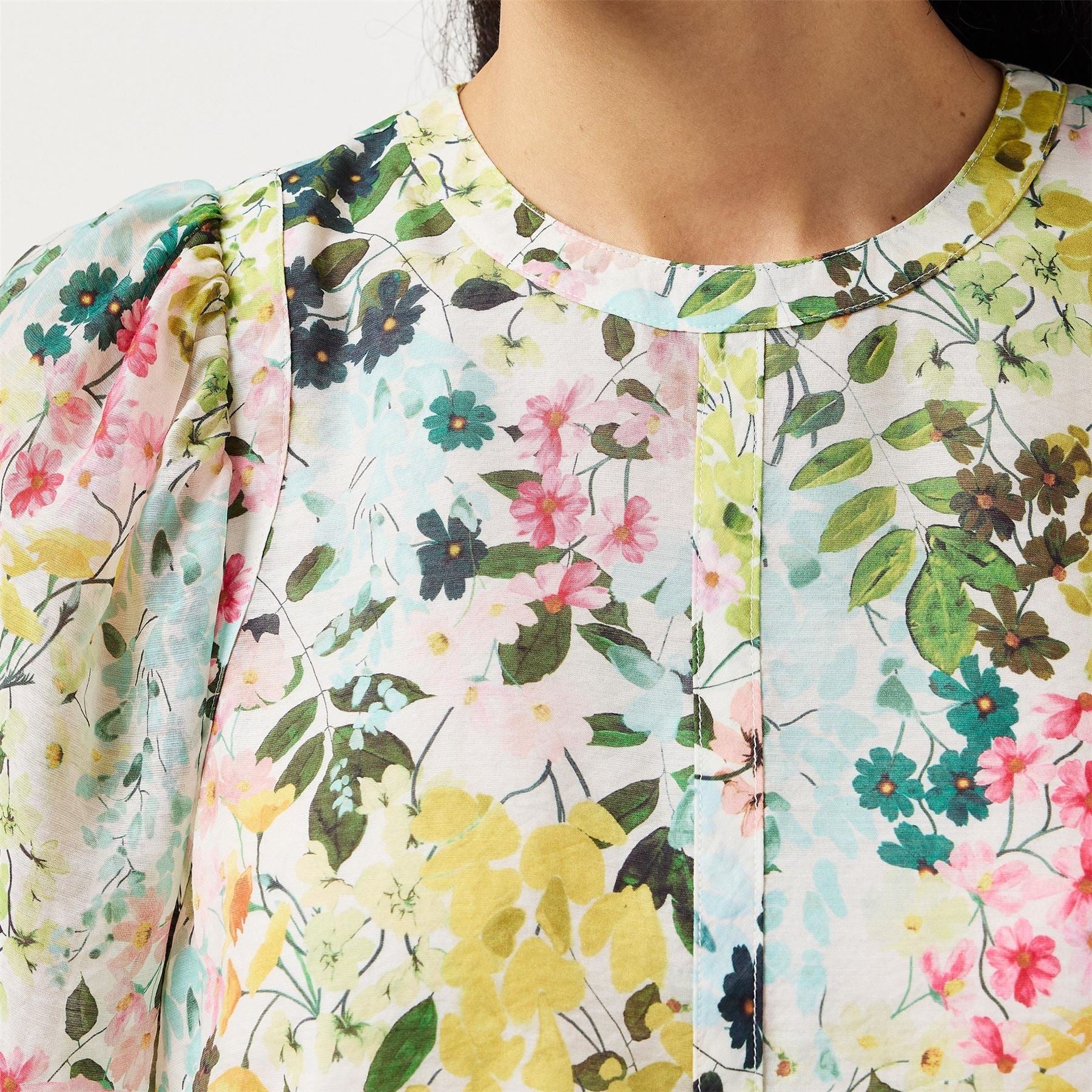 Ted Baker Crew Neck Relaxed Fit Short Sleeve Blouse