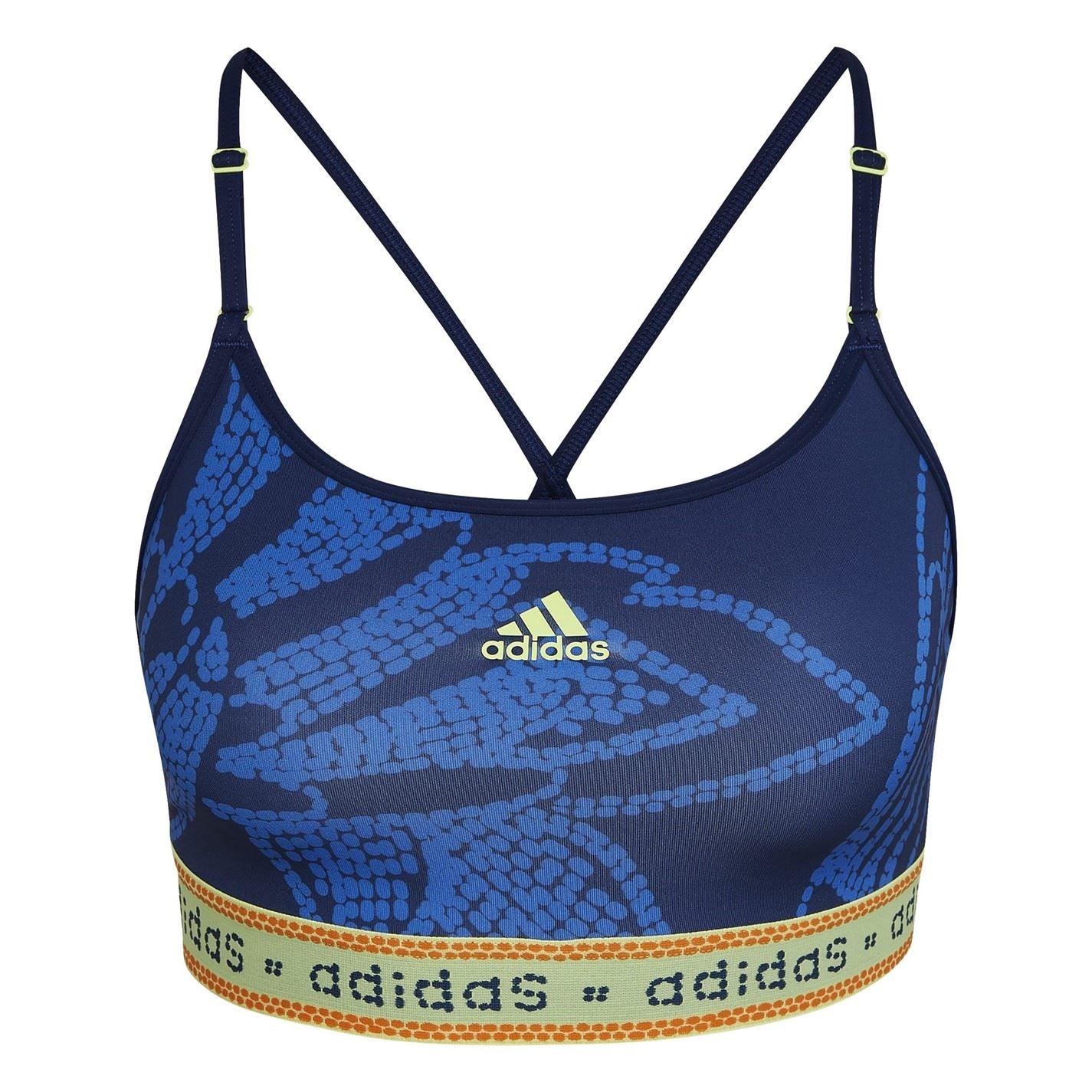 adidas Cropped Scoop Neck Slim Fit Bra