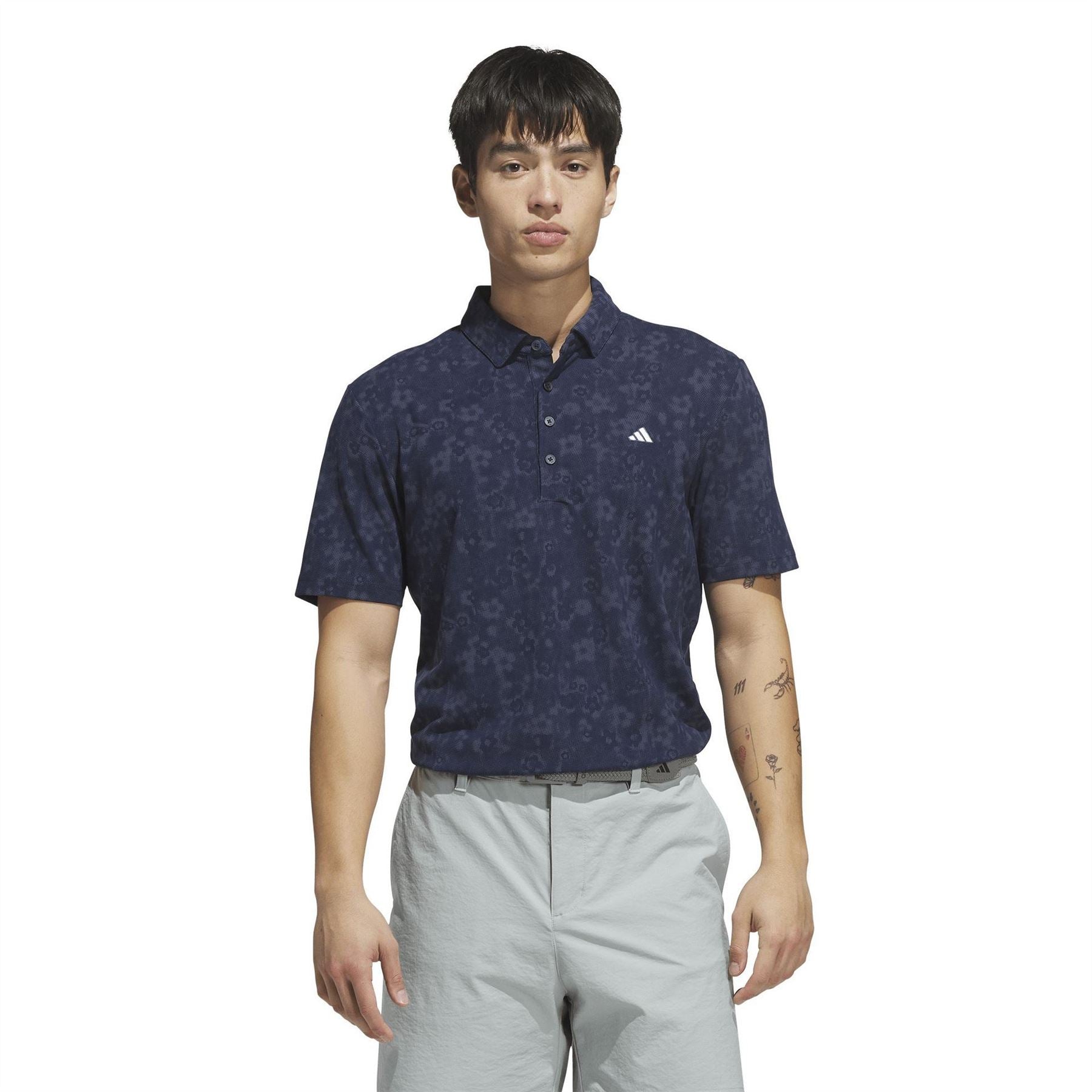 adidas Short Sleeve Print Polo Shirt