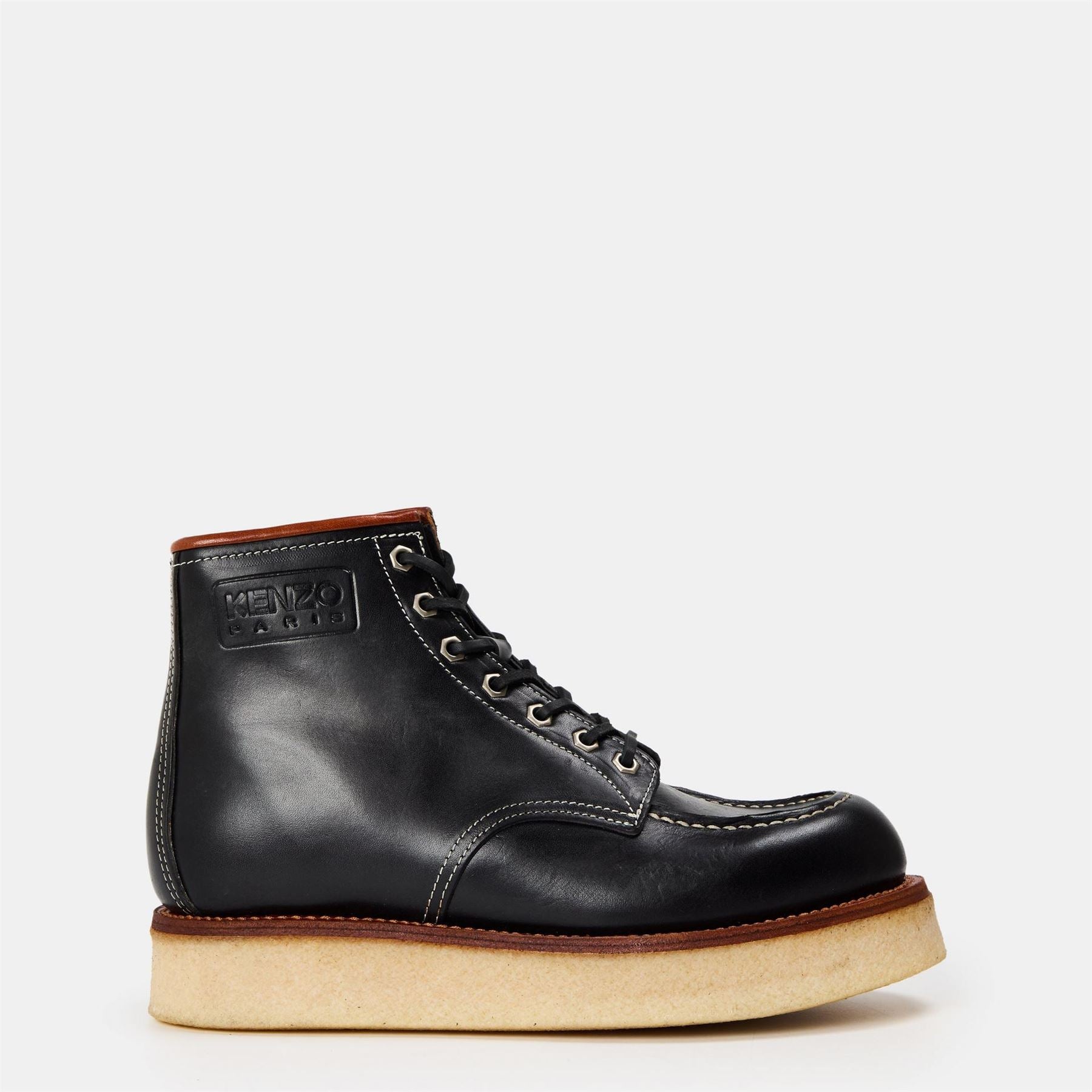Kenzo Zipped Lace Plush Ankle Boot