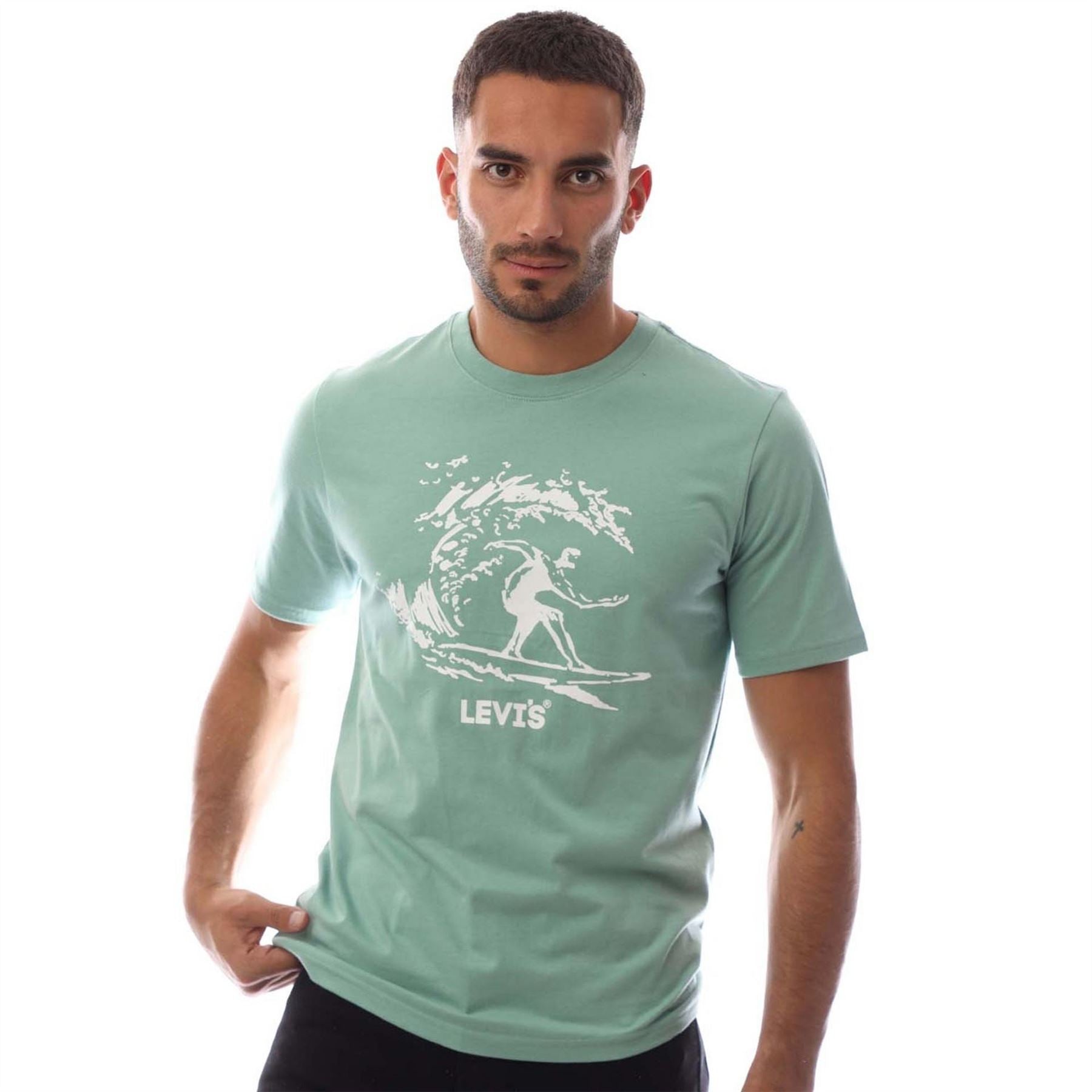 Levis Graphic Crew Neck Short Sleeve Boyfriend T-Shirt