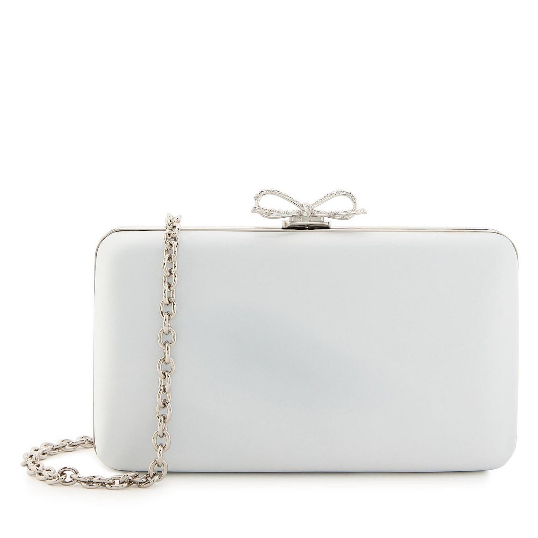 Self Portrait Satin Clutch Bag