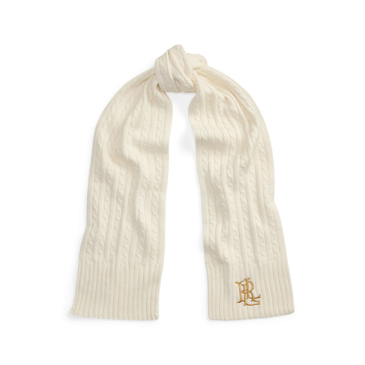 Lauren by Ralph Lauren Cable Wool Midweight Scarf
