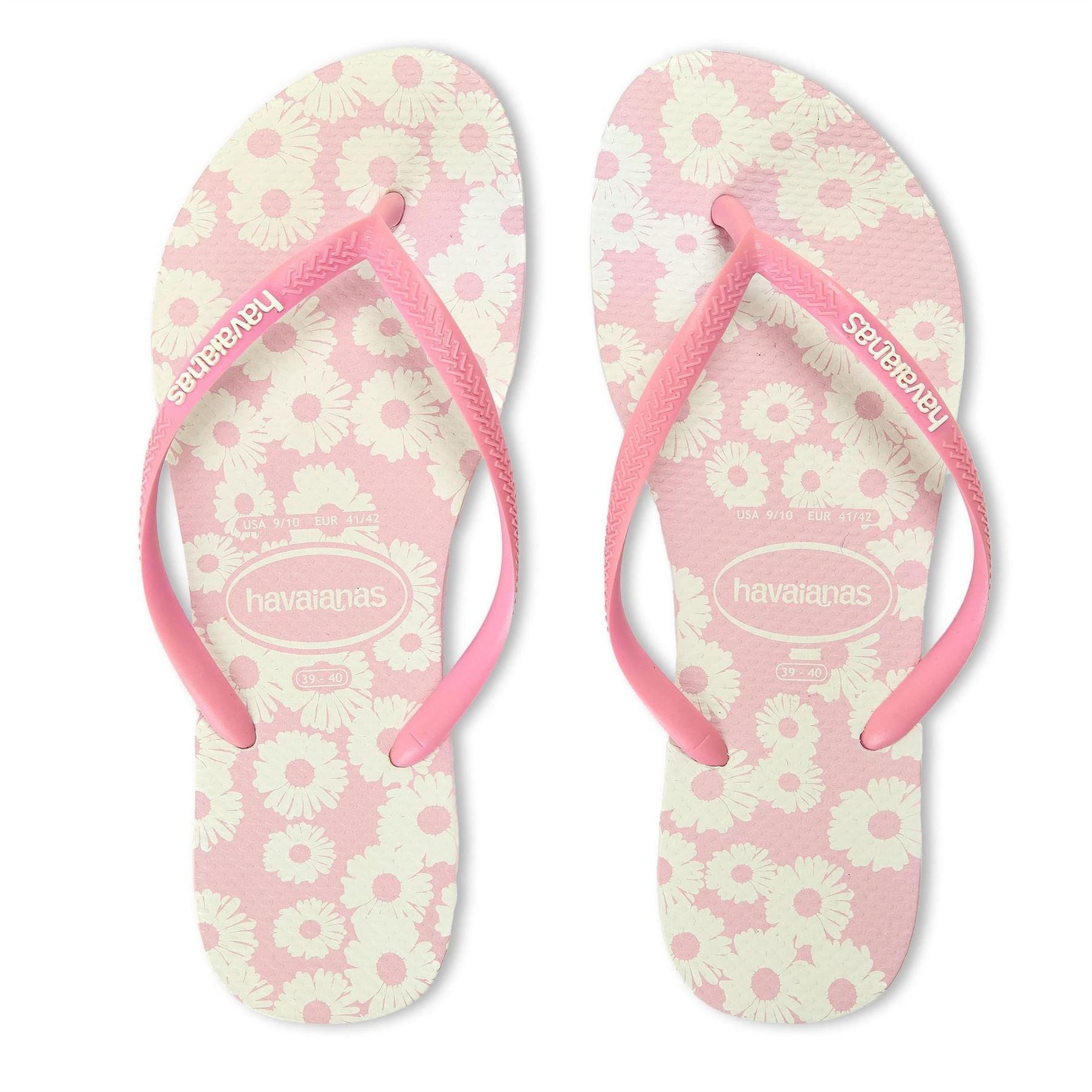Havaianas Womens Hav. Slim Daisy Caitti White Rose 3 Flip Flops