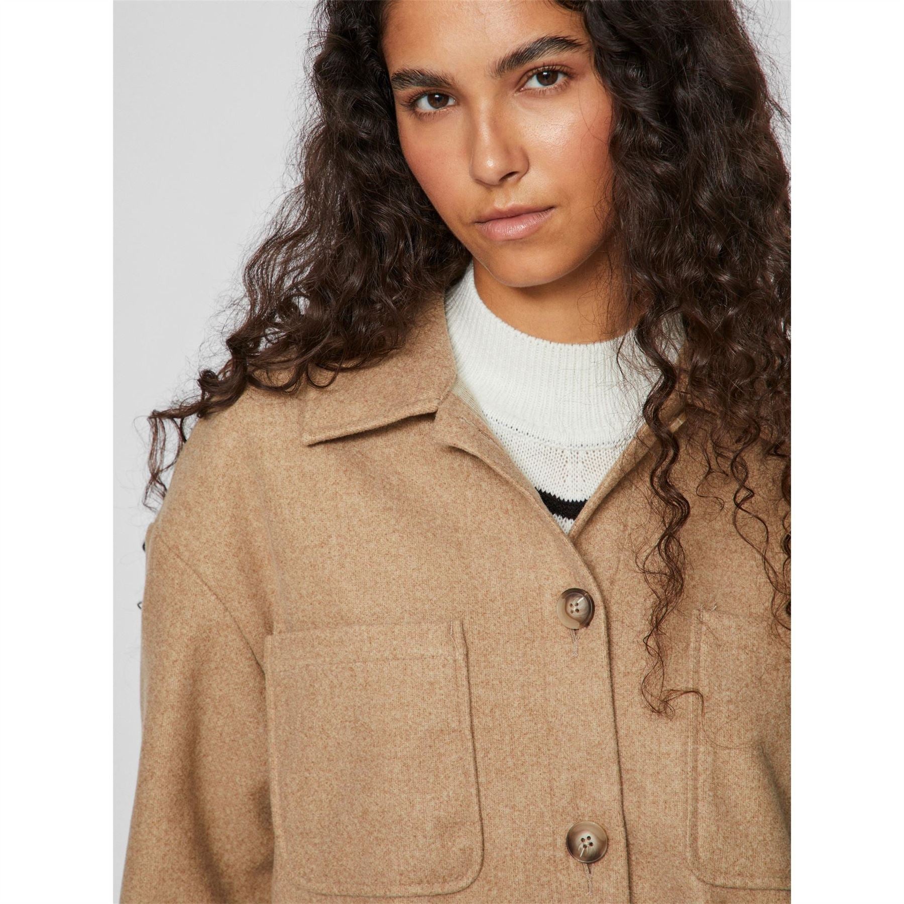 Vila Sleeve Shirt Jacket