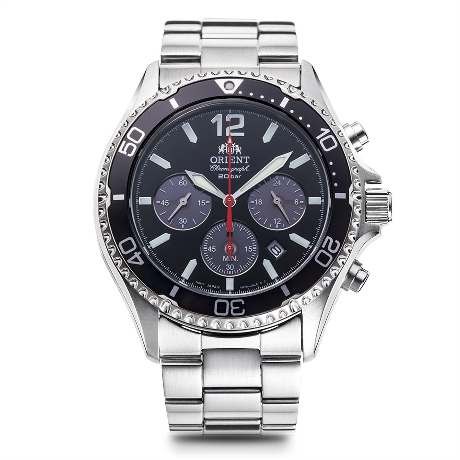 Orient Mako Iii Chronograph Solar Powered Divers Watch