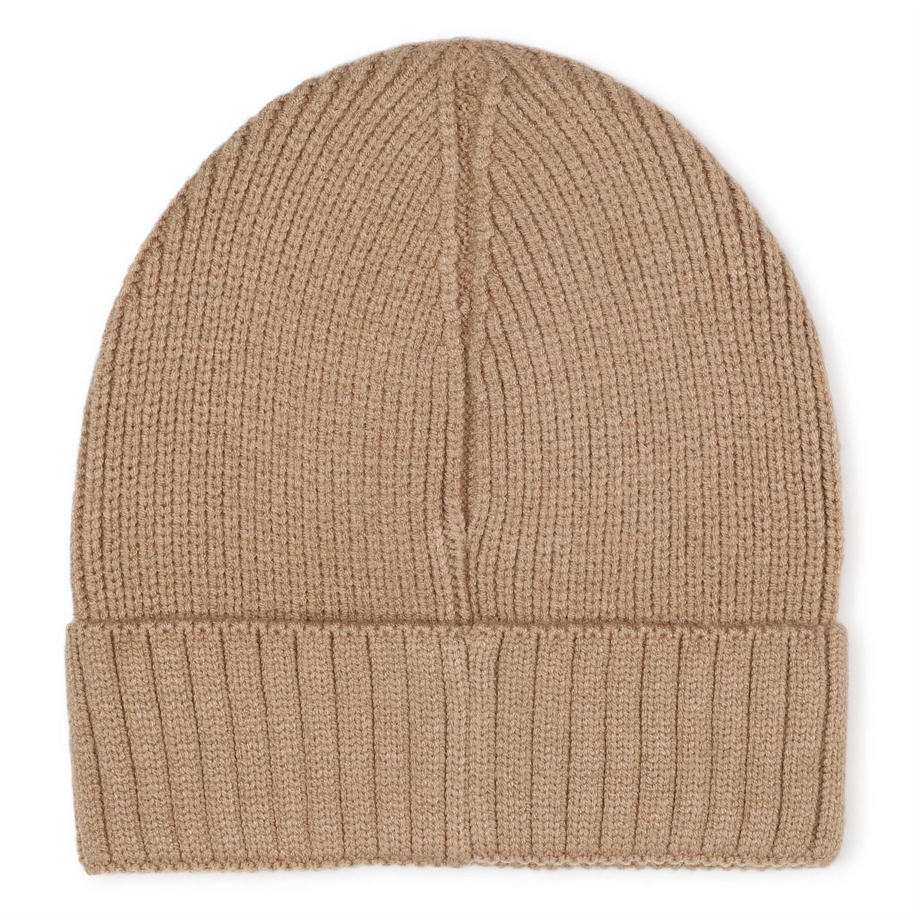 Boss Junior Logo Print Lettering Adjustable Cuff Beanie